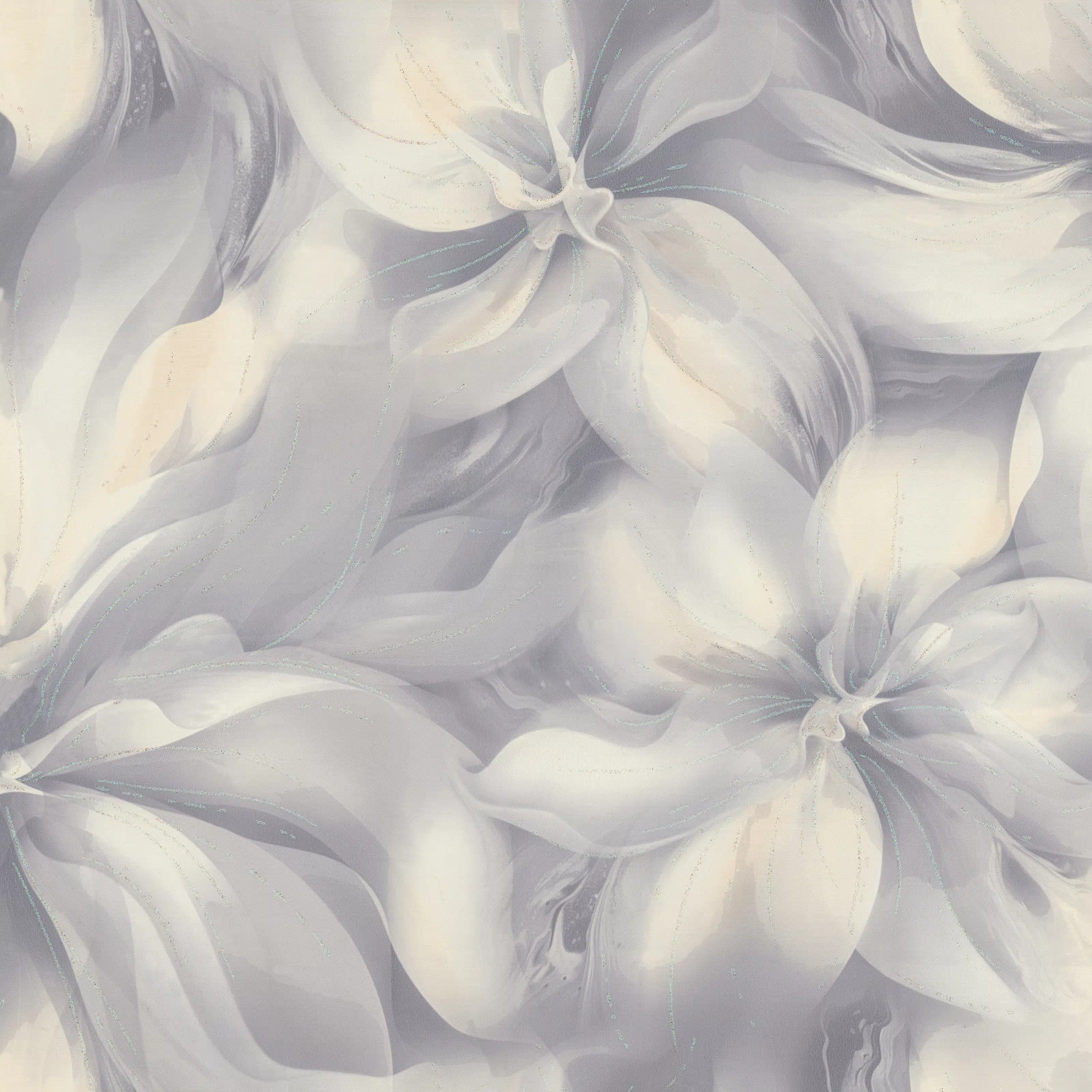 Изображение товара Фиолетовые флизелиновые обои Lilu Ornamy 1,06х10,05 м, винил, флористика