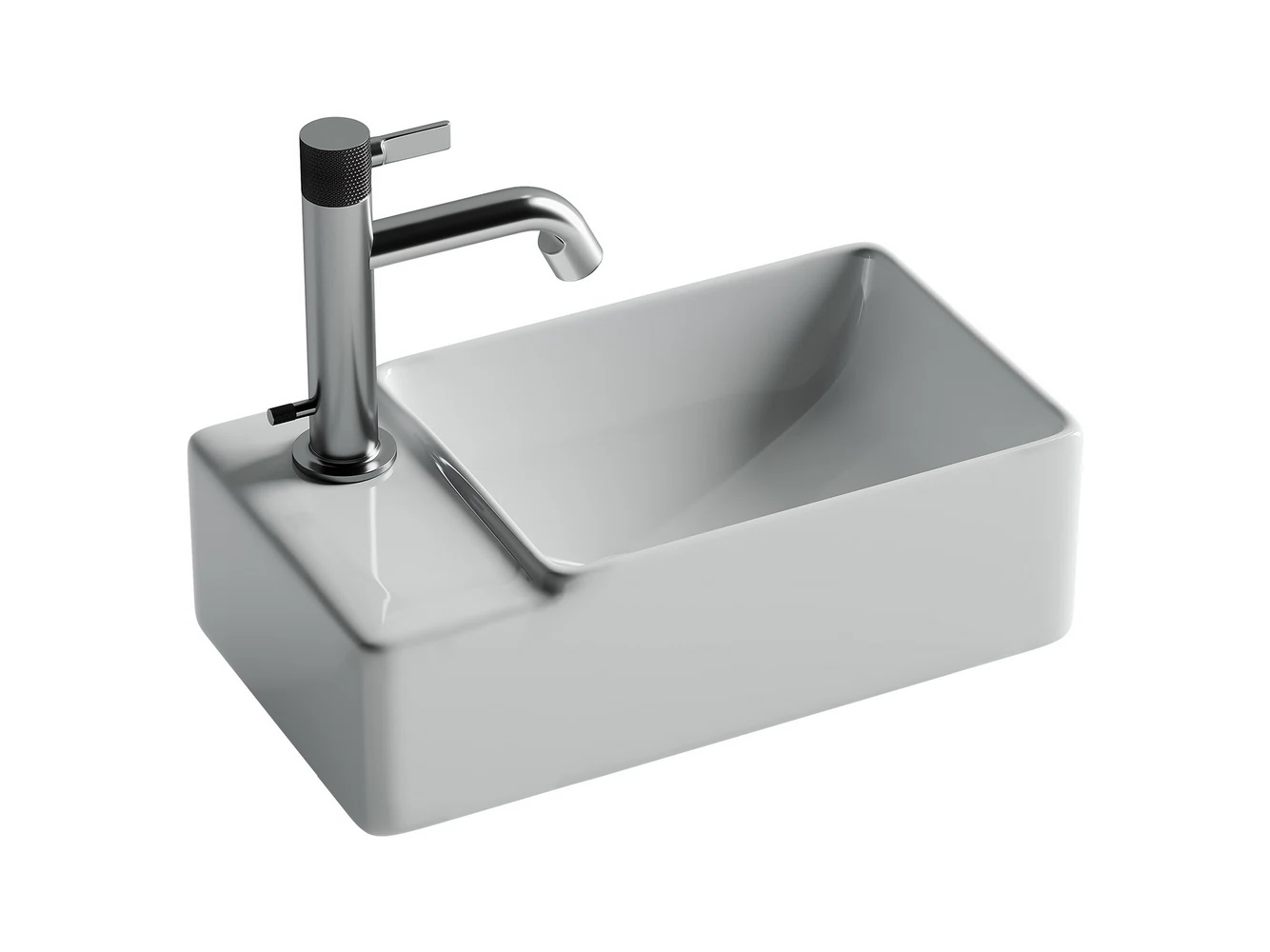 Изображение товара Подвесная раковина прямоугольная Ceramica Nova Element 395x220x125 мм