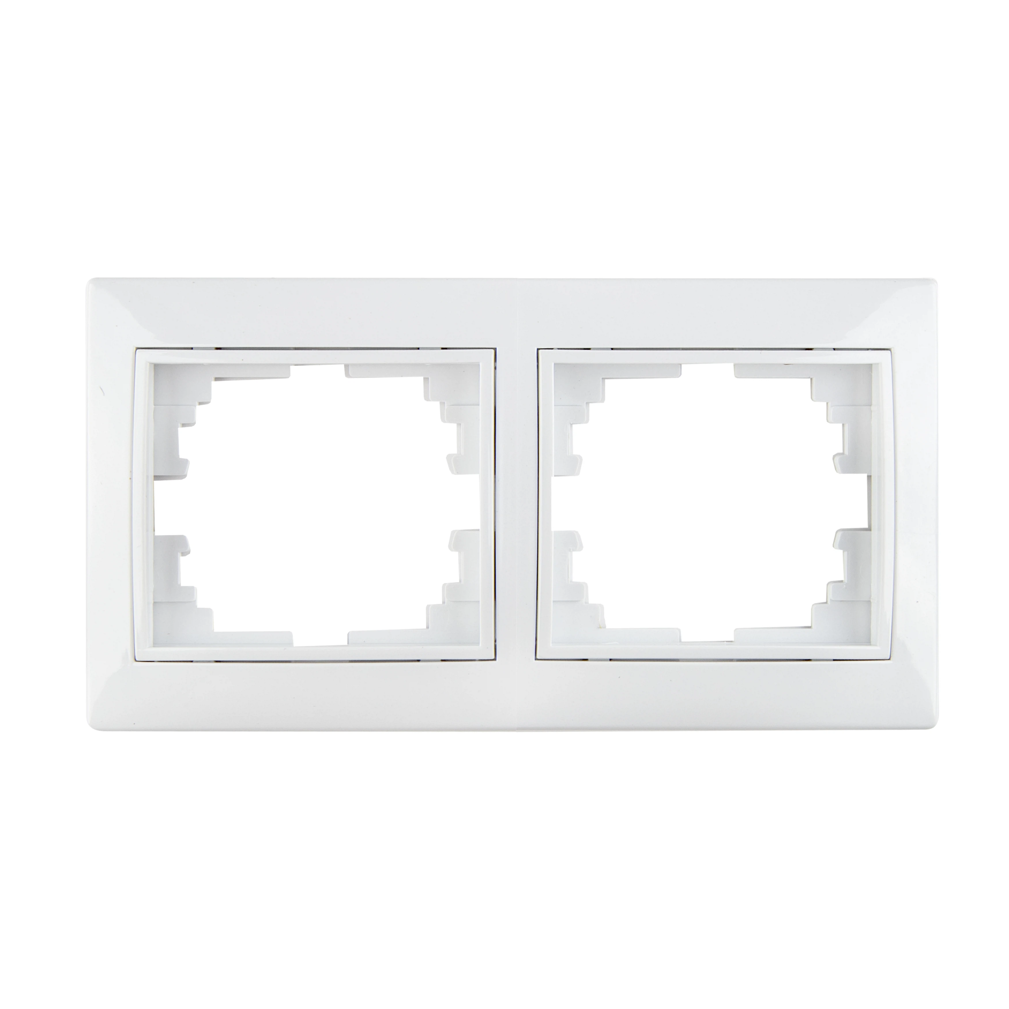 Изображение товара Рамка 2-х местная горизонтальная белая TANGO