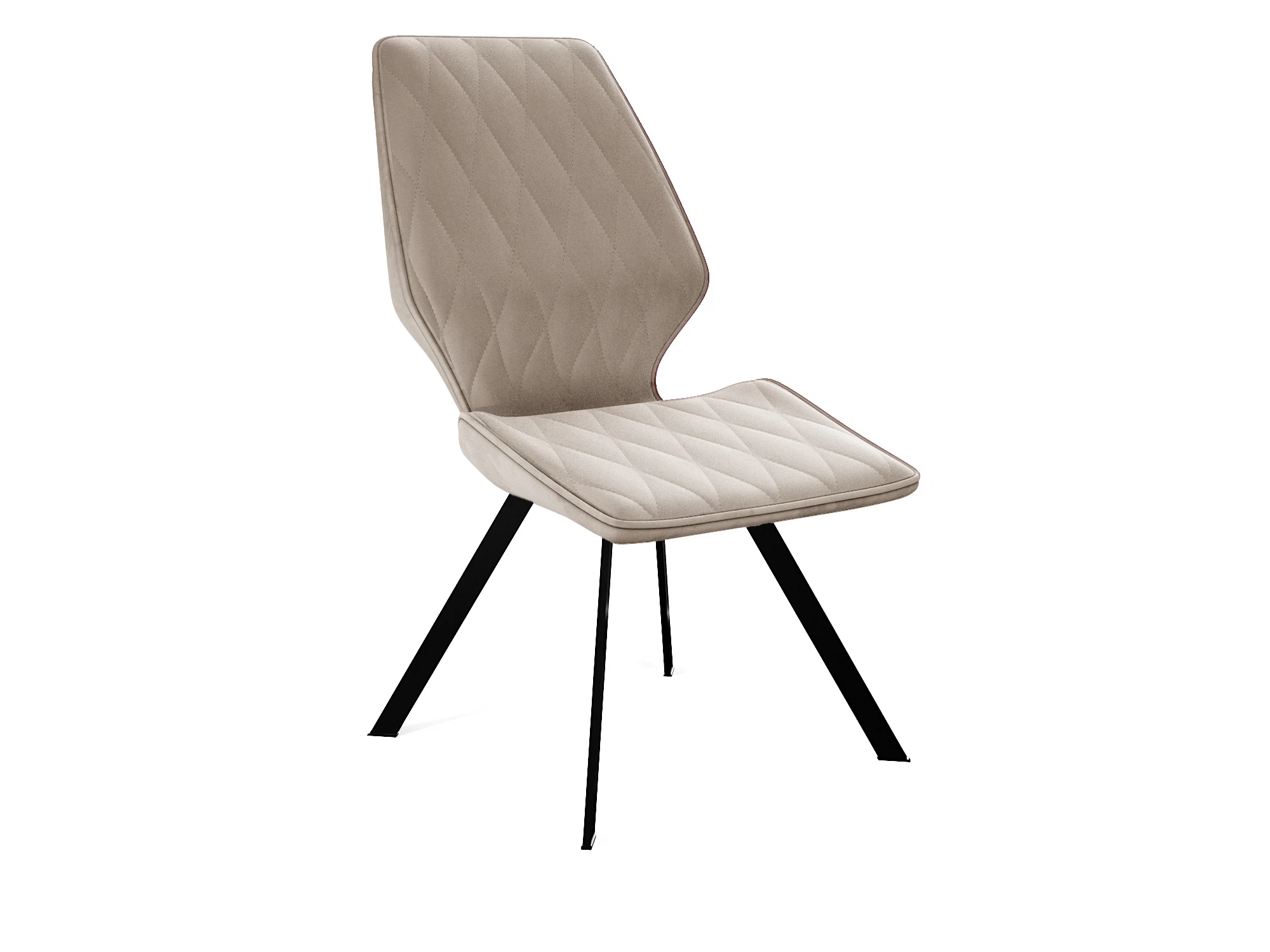 Изображение товара Стул DikLine 243 B03 BEIGE поворотный/ ножки черные