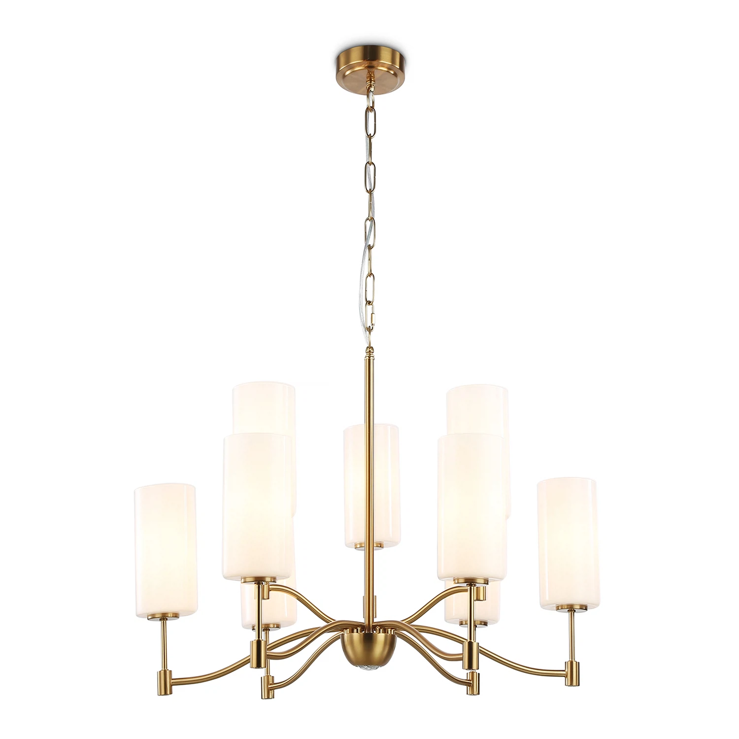 Изображение товара Подвесная люстра AMBRELLA LIGHT 9 ламп, 40Вт, латунь