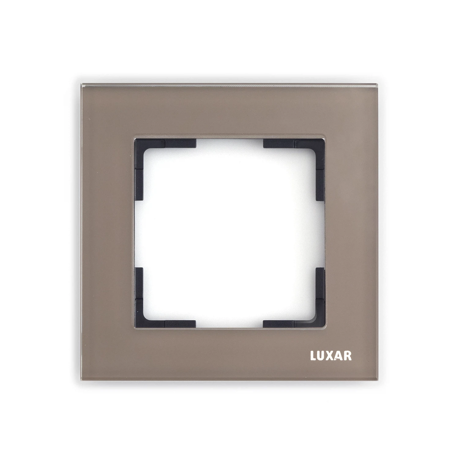 Изображение товара Рамка LUXAR Art 1 пост стекло мокко горизонтально вертикальная коричневая