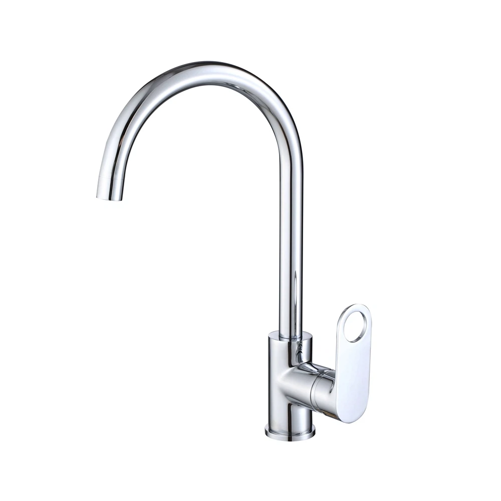 Изображение товара Современный смеситель для кухни D-Lin D155377 с длинным поворотным изливом
