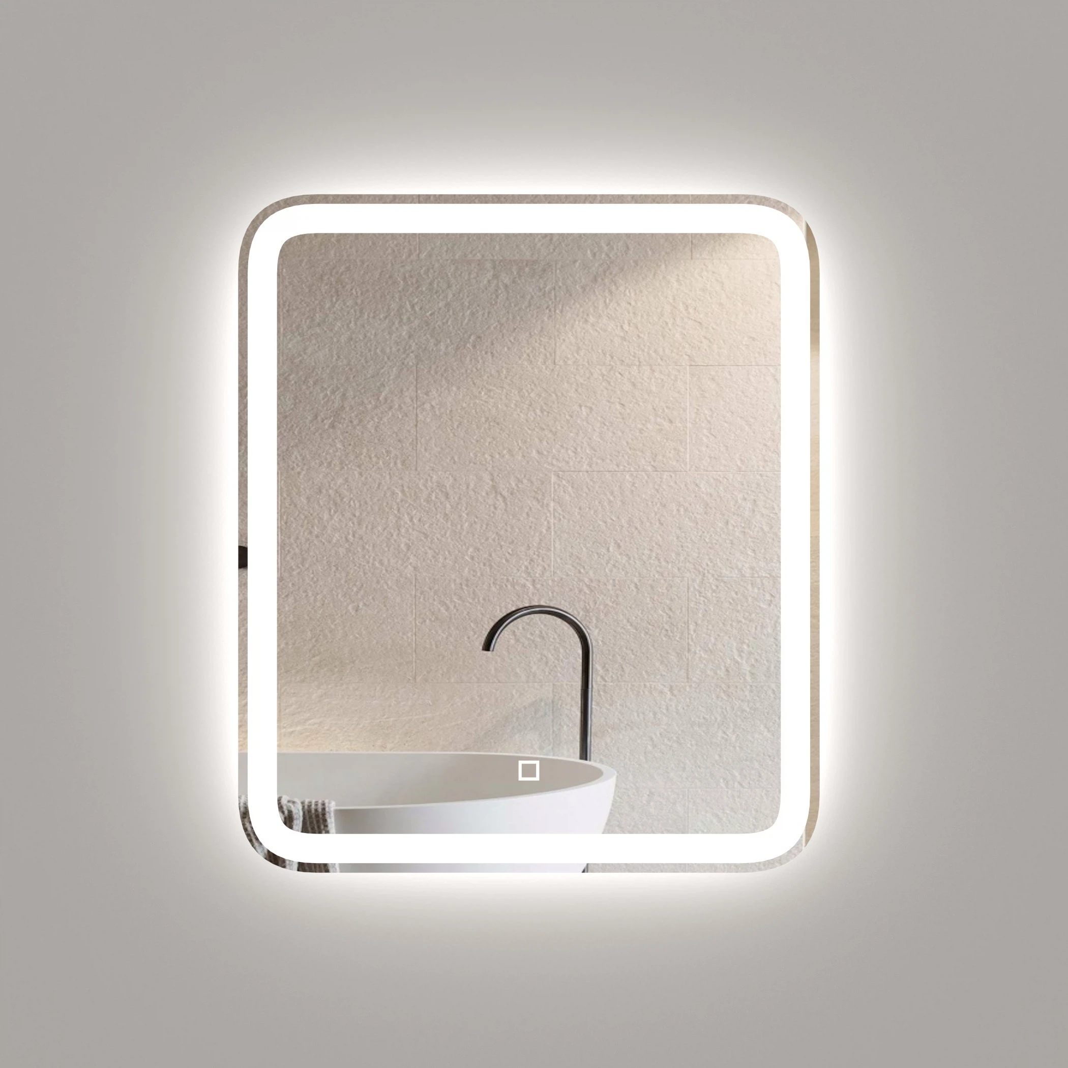 Изображение товара Зеркало с LED-подсветкой Onika Магна 60, влагостойкое, сенсорное, регулировка яркости