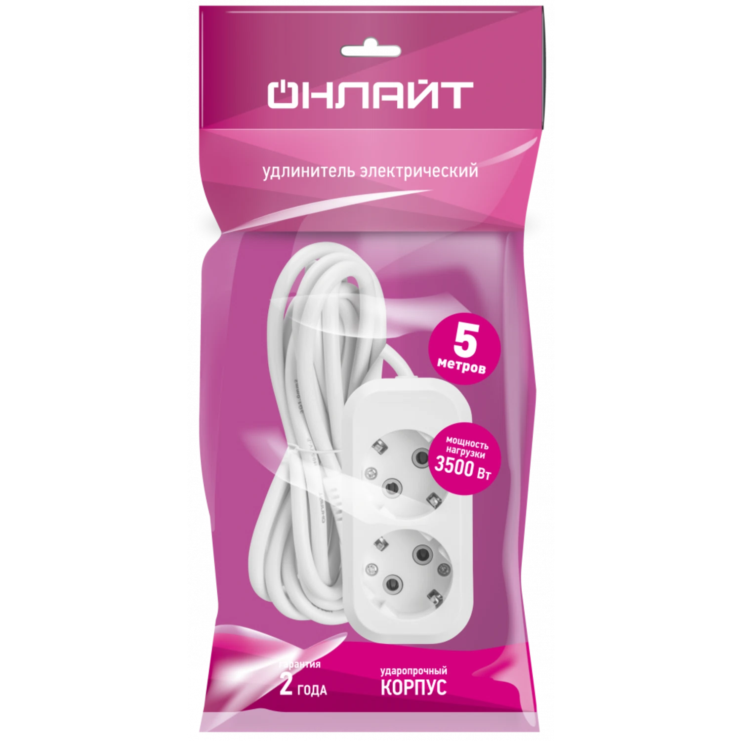 Изображение товара Удлинитель ОНЛАЙТ 90 514 OPE-S-02-500-E-3x1
