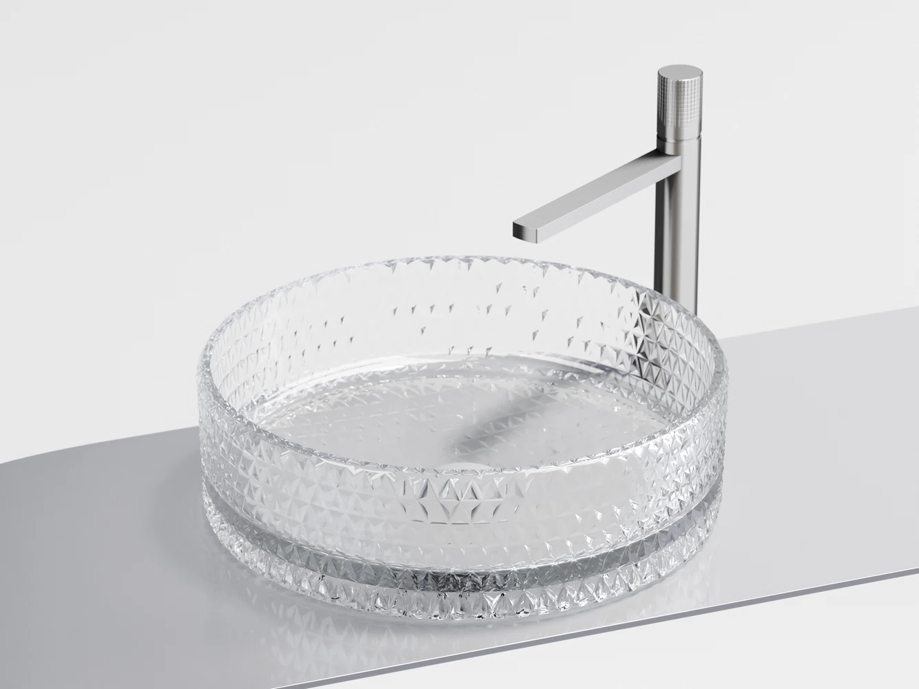 Изображение товара Умывальник чаша накладная круглая Cristal 360x360x112мм