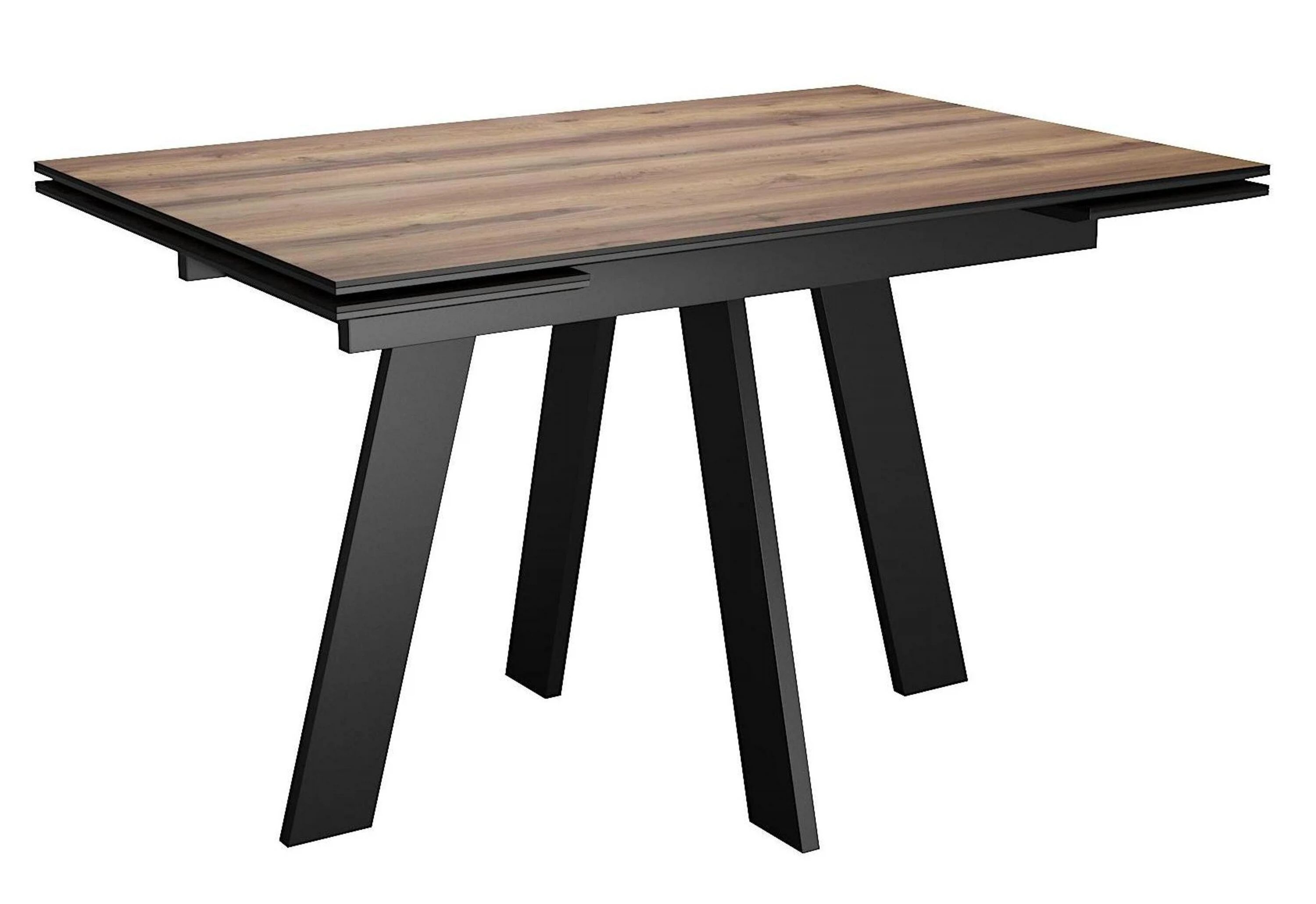 Изображение товара Обеденный стол WINGS из МДФ и HPL с механизмом подъема, черный дуб