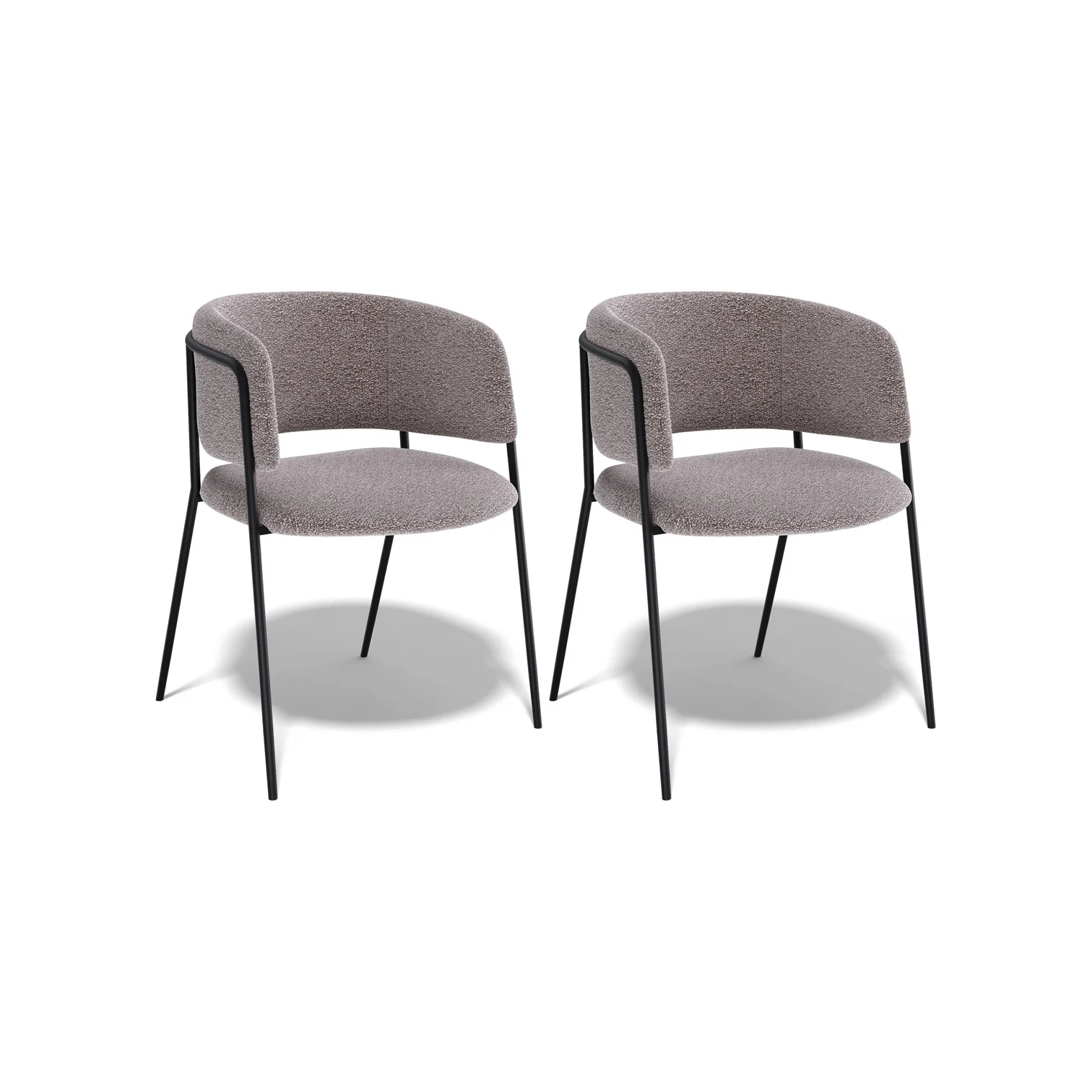 Изображение товара Комплект из двух современных стульев KENNER 303SD черный/капучино с эргономичной спинкой