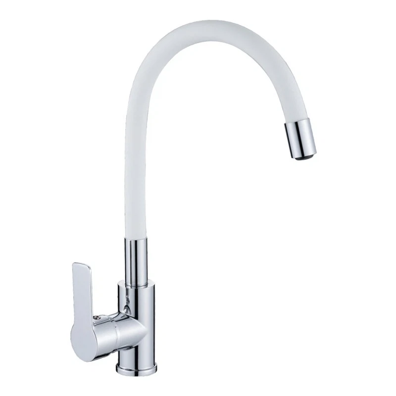 Изображение товара Смеситель Haiba HB70112-8 для кухни с гибким изливом, белый