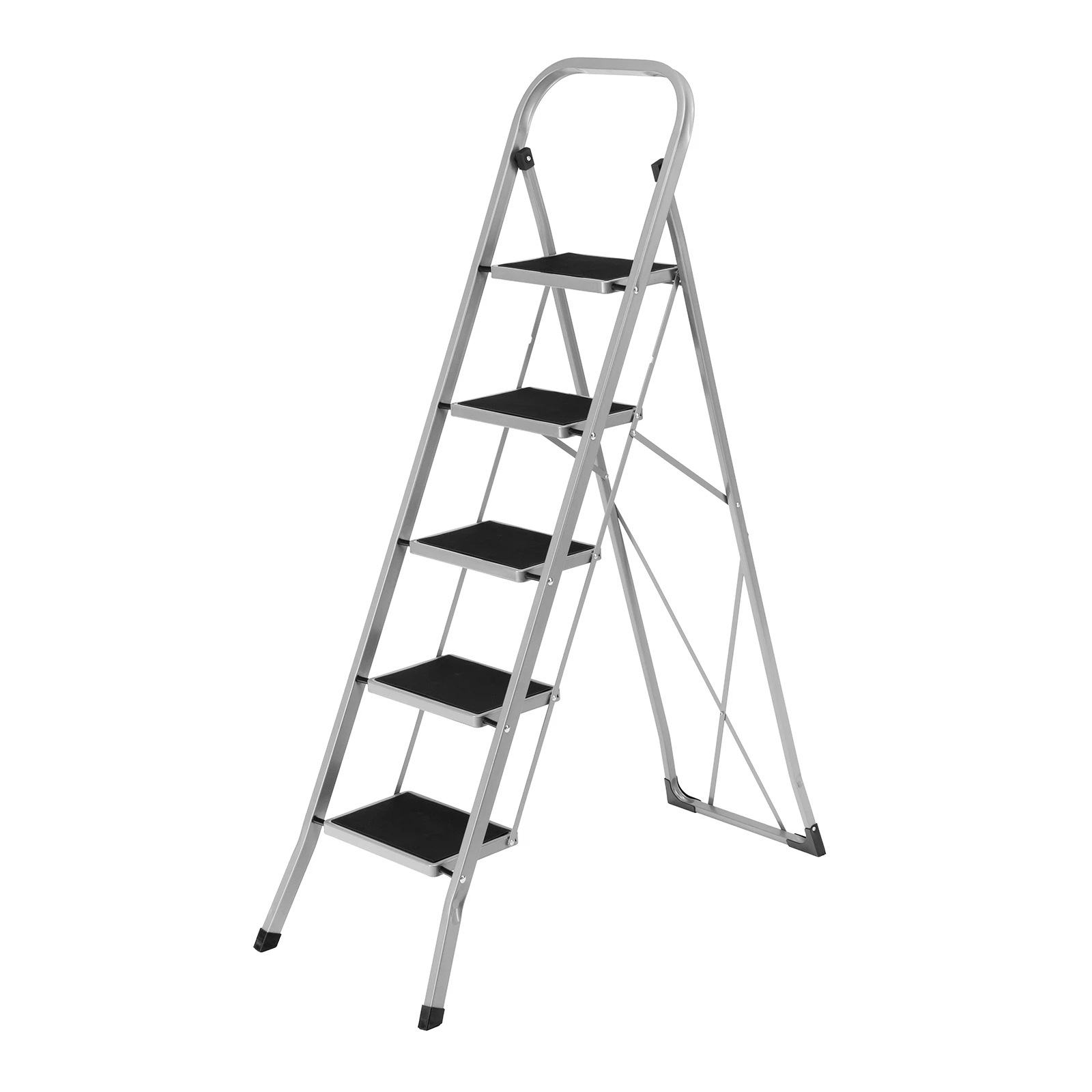 Изображение товара Стальная стремянка 5 ступеней с полимерным покрытием 97729 Сибртех