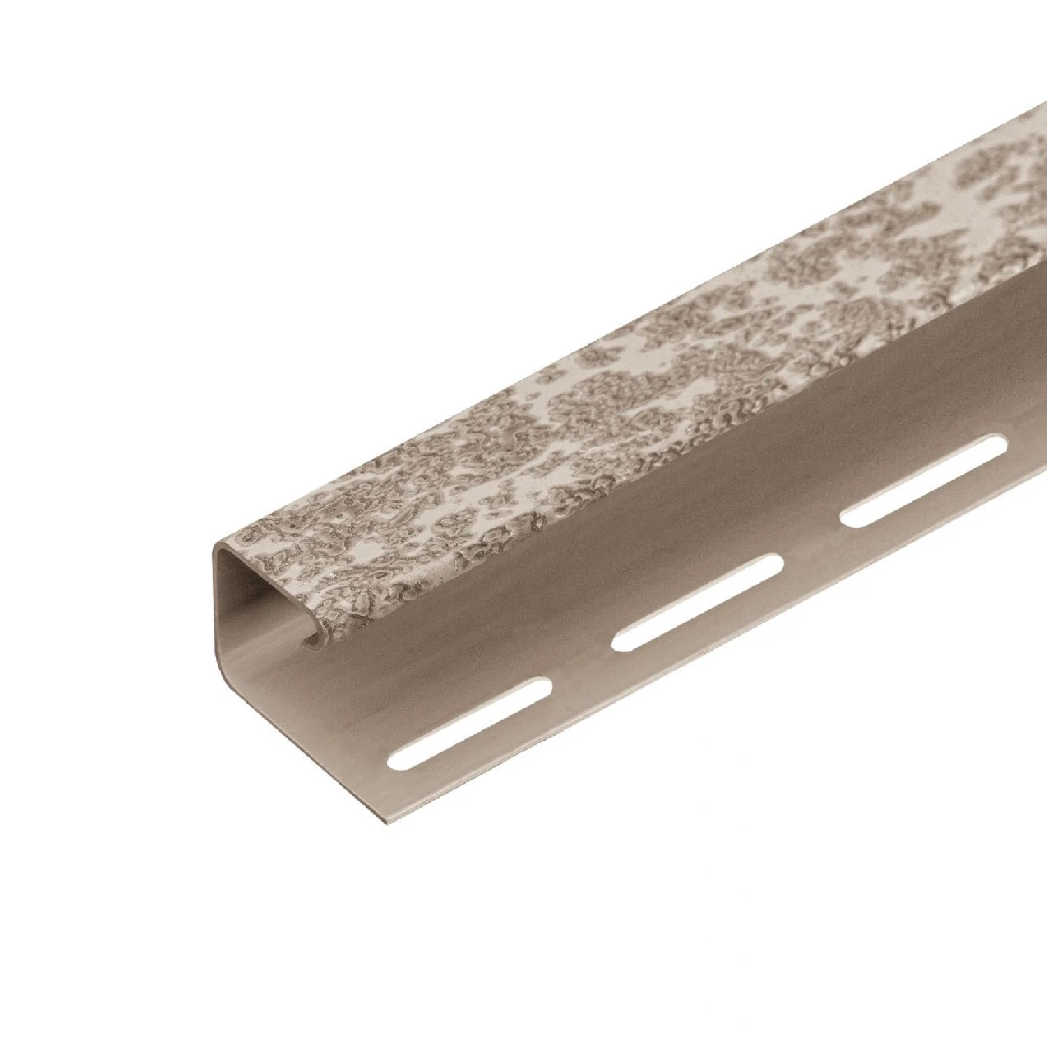 Изображение товара J-профиль для сайдинга из акрила колл. кирпич сильвер Tecos