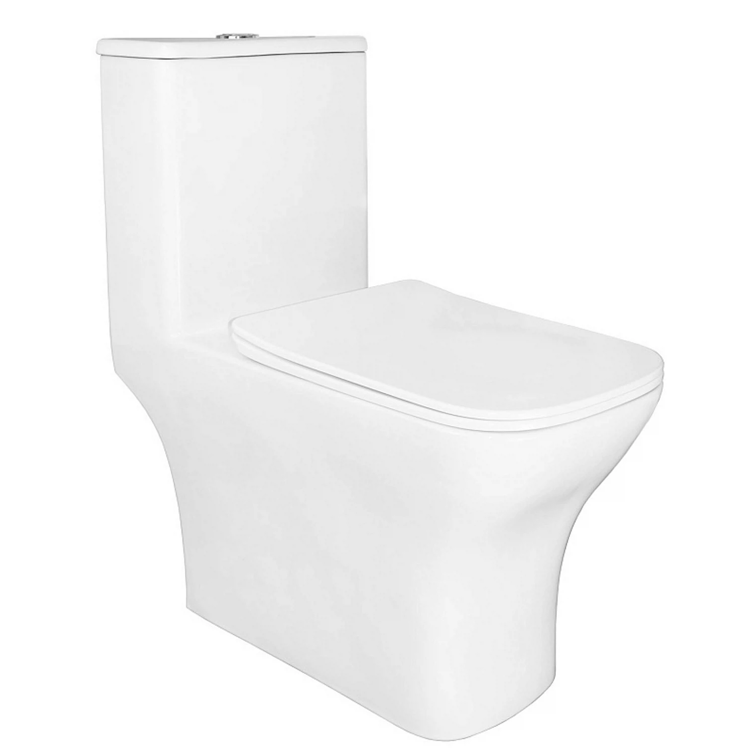 Изображение товара Унитаз напольный с бачком моноблок безободковый микролифт Azario Lodi AZ-8617