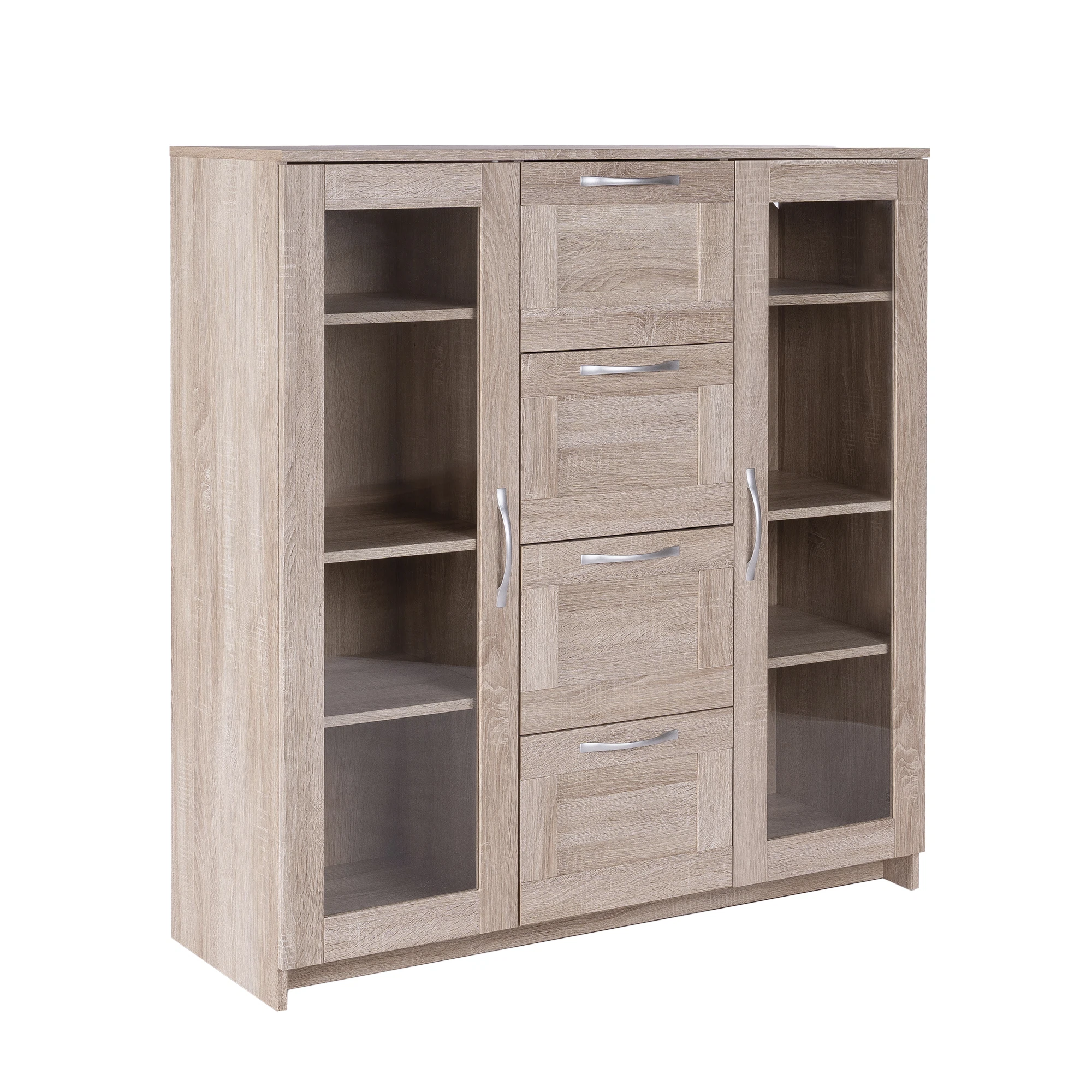 Изображение товара Современная универсальная тумба Сириус из ЛДСП 117х123х41 см бежевый