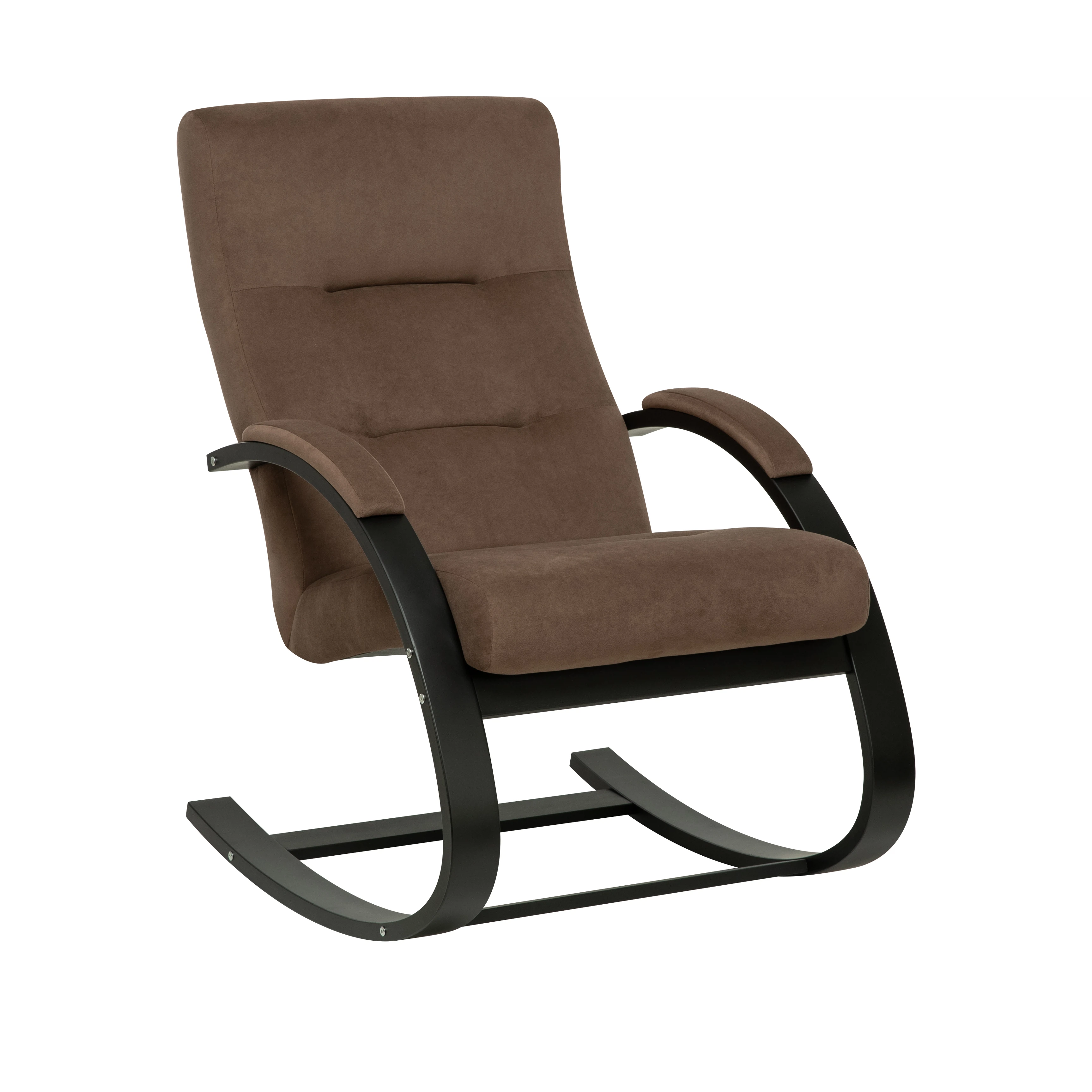 Изображение товара Кресло-качалка Leset Милано коричневое с комфортной обивкой