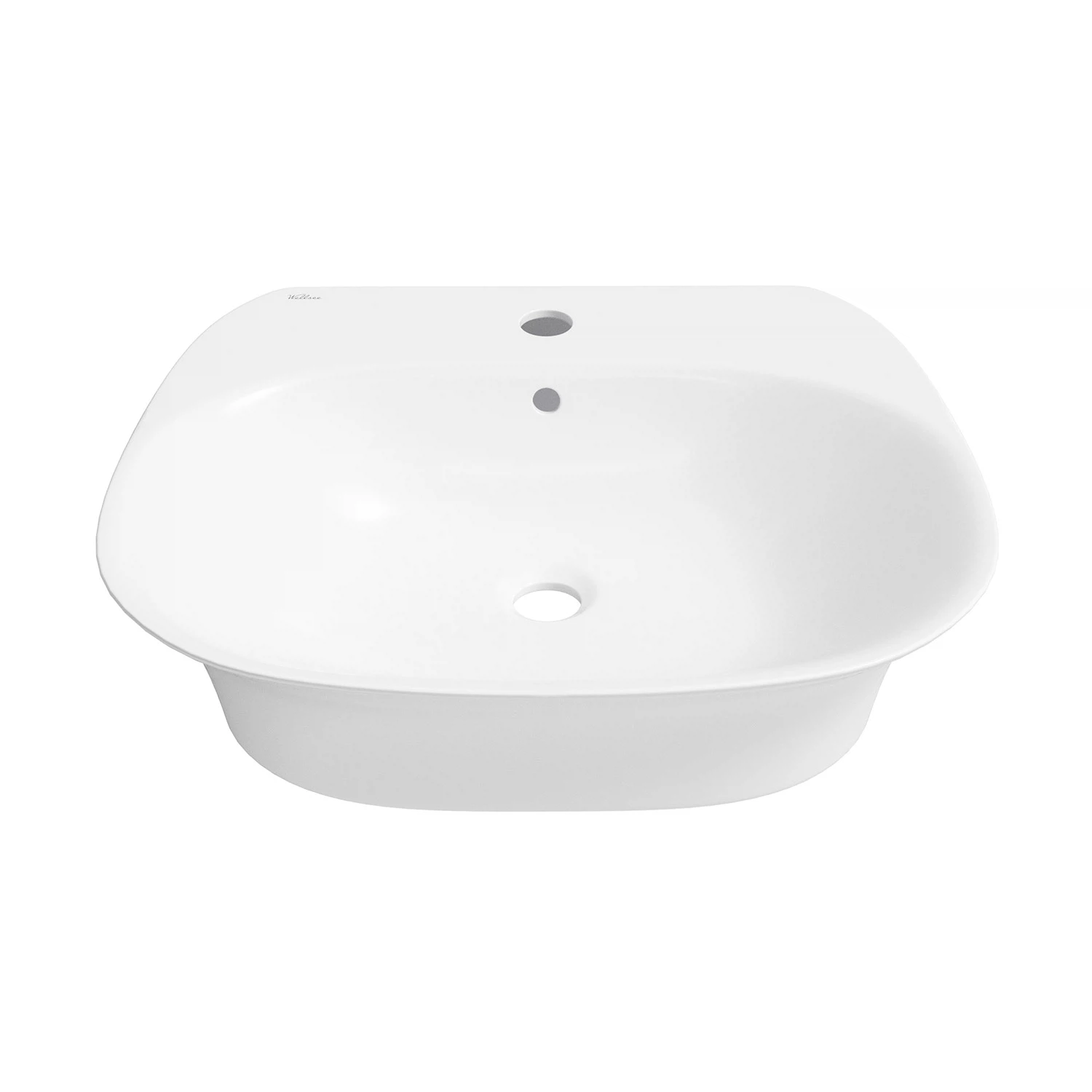 Изображение товара Wellsee Excellence Pro накладная раковина асимметричная 550x460 с белым глянцем