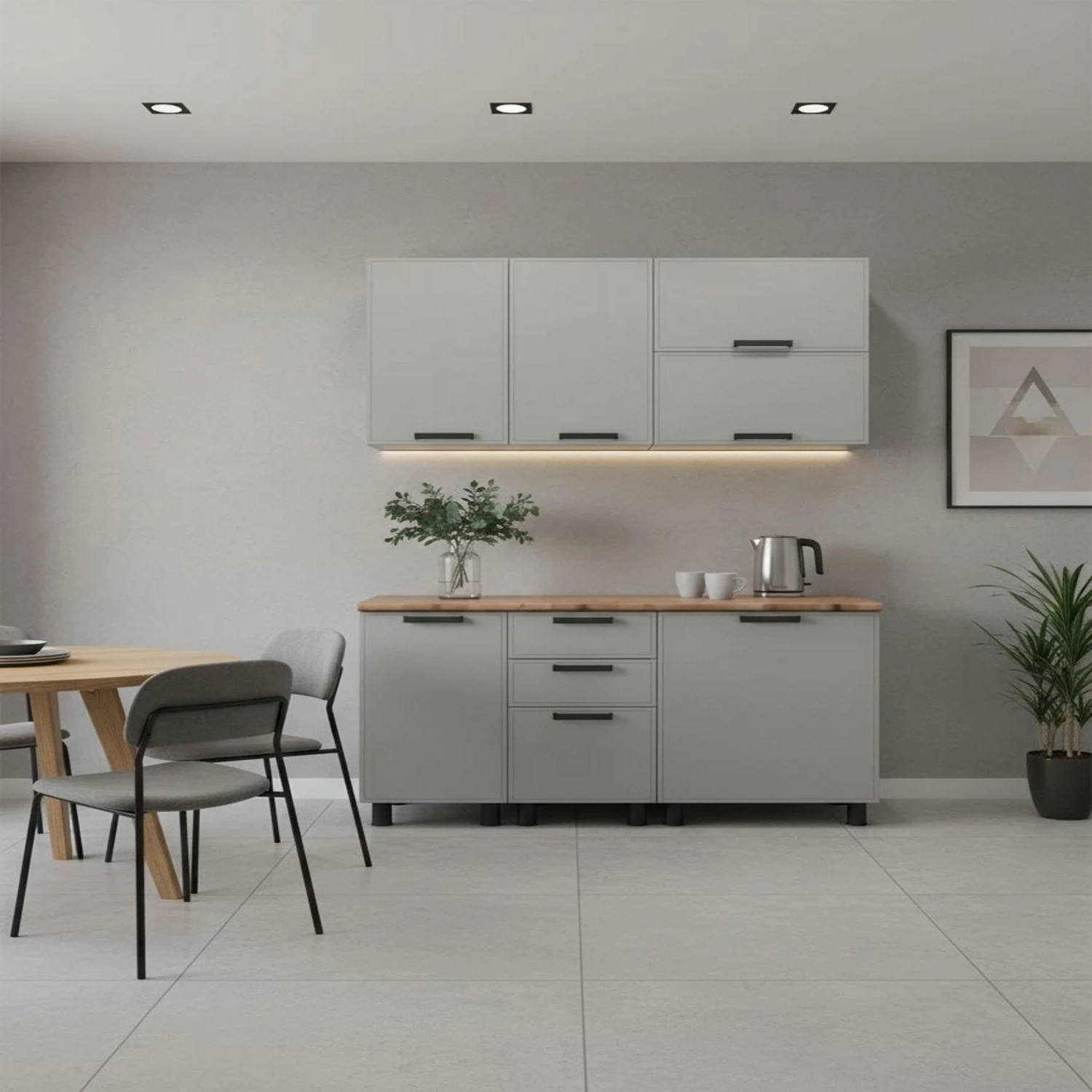 Изображение товара Кухня, Арника Мебель, Магнолия, артикул Н00240117, размер 140*60*240, цвет керамика