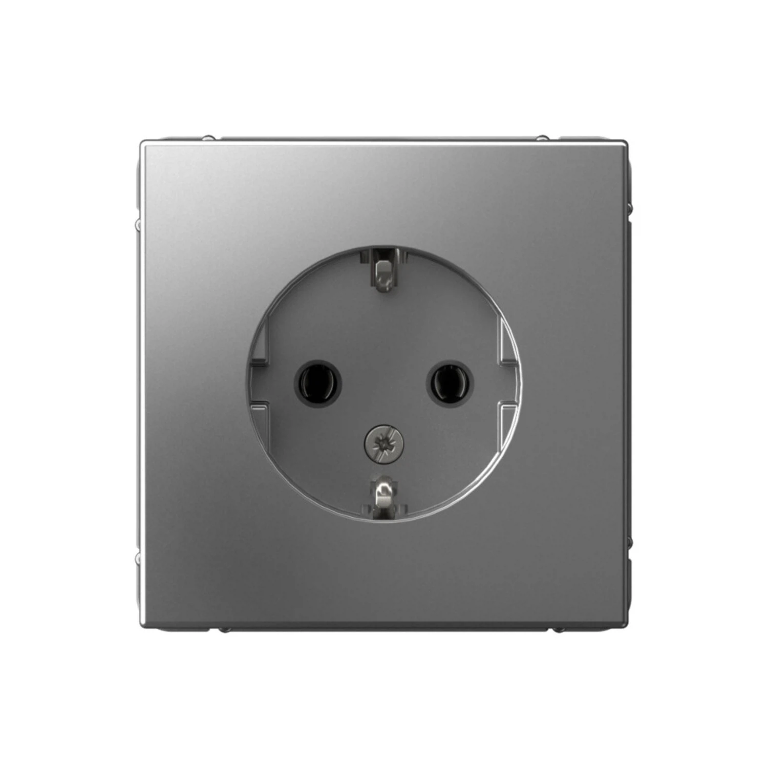 Изображение товара Розетка с заземлением Systeme Electric ArtGallery Сталь, 16А, механизм