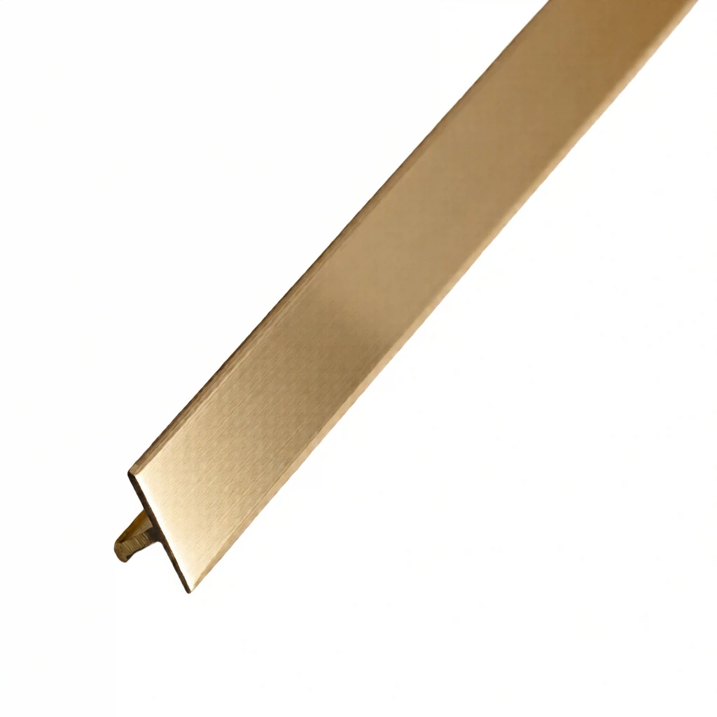 Изображение товара Порог Т-образный латунный Волшебная Палочка MSPCROL 149 14 мм 2.7 м Латунь полированная 00-00147666