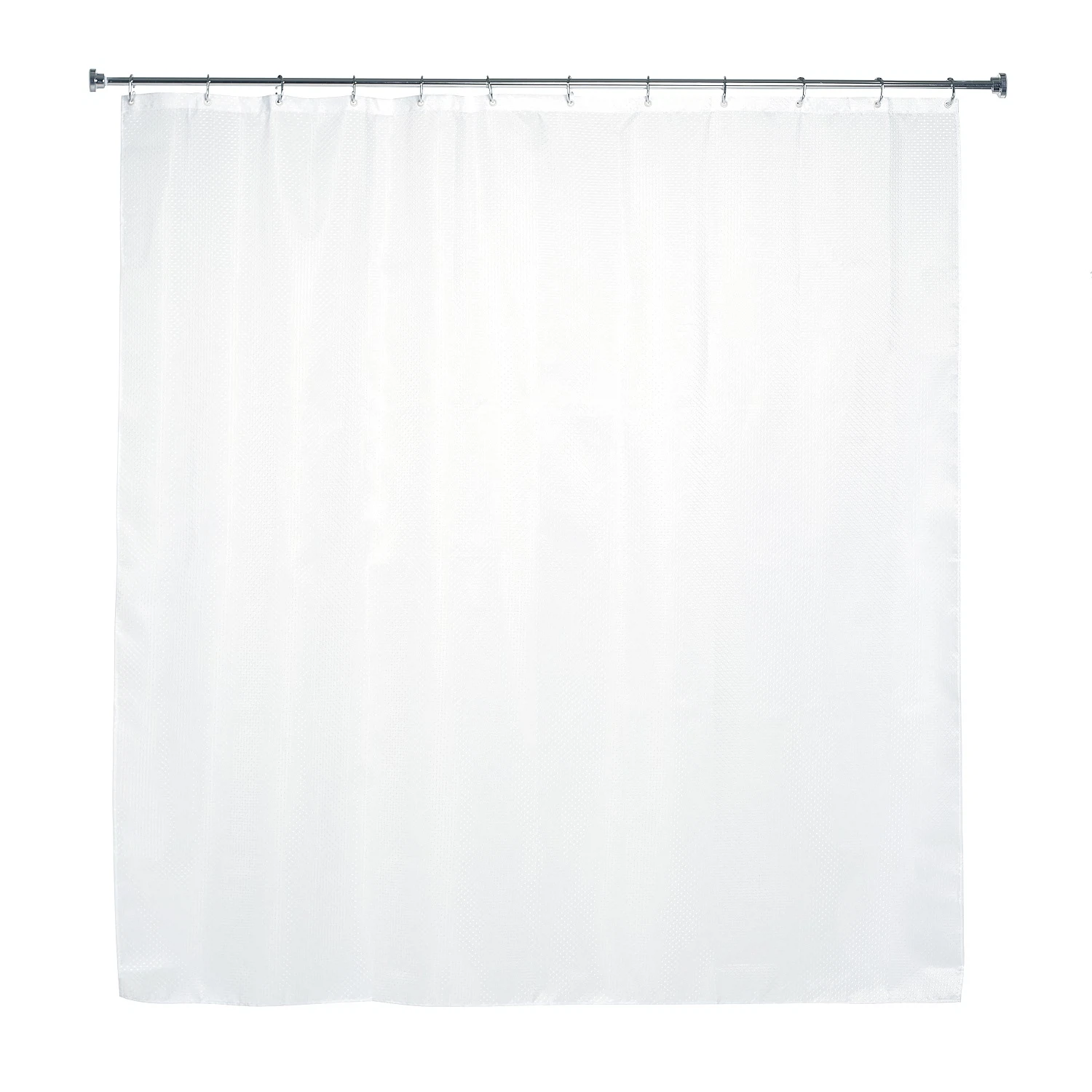 Изображение товара Штора для ванной комнаты РМС ШП-04Б, 180х180 см, полиэстер, однотонная, в комплекте кольца