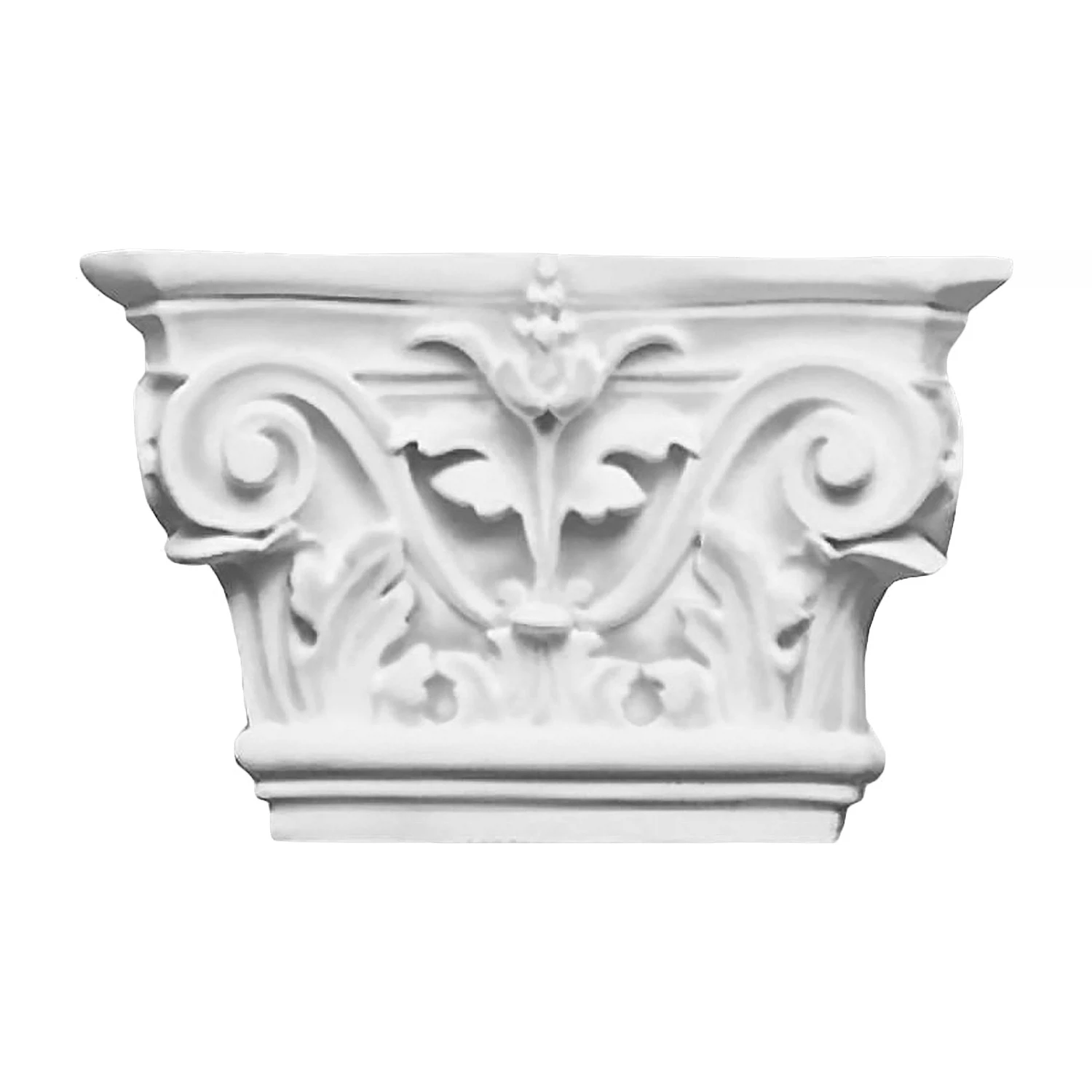 Изображение товара Декоративная капитель DECOMASTER-1 DK-201/20 из полиуретана, 220х140х60 мм, белая