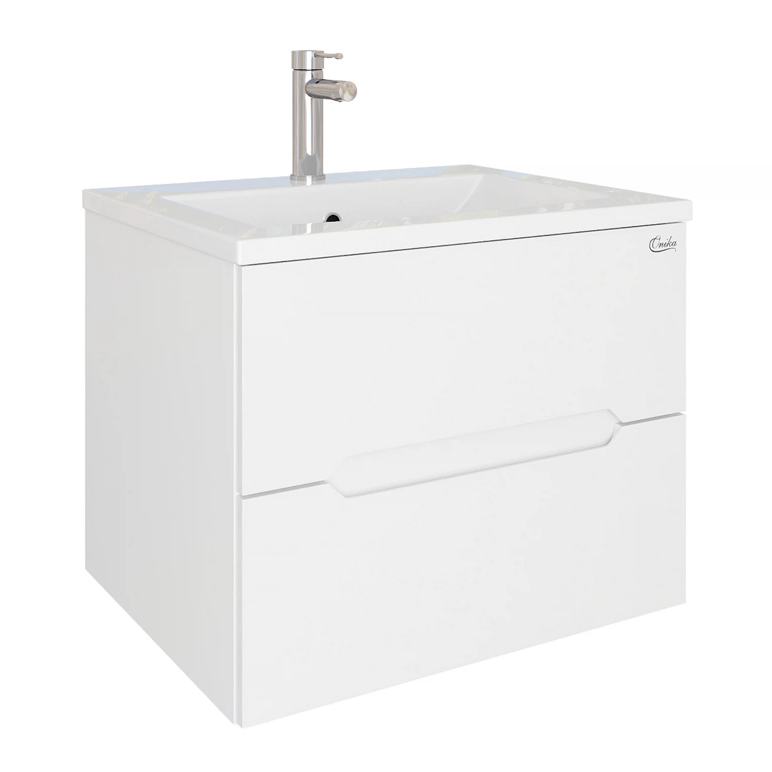 Изображение товара Тумба Onika Айленд 60 подвесная, белая (ум. Элина 60)