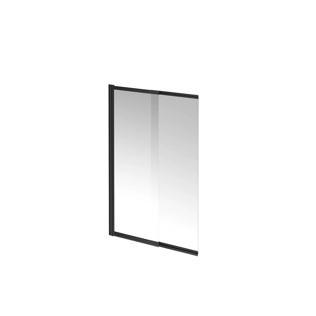 Изображение товара Шторка на ванну Ветро раздвижная распашная 100x150 матовый черный Kerama Marazzi VE.100.BSD.BLK.M