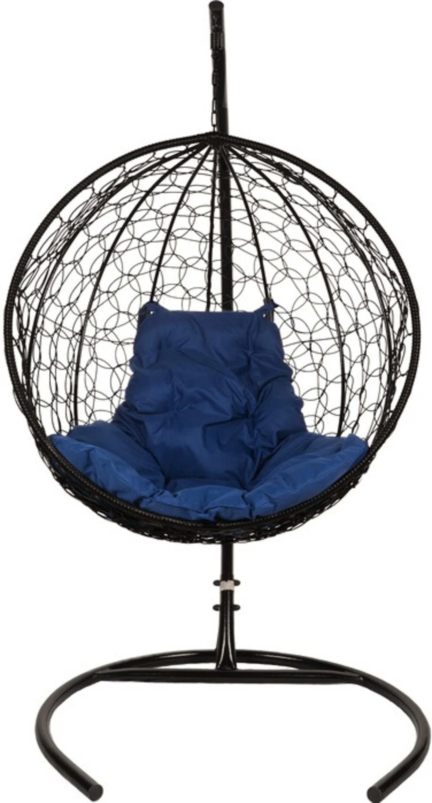 Изображение товара Подвесное кресло Kokos с синей подушкой для дома и улицы