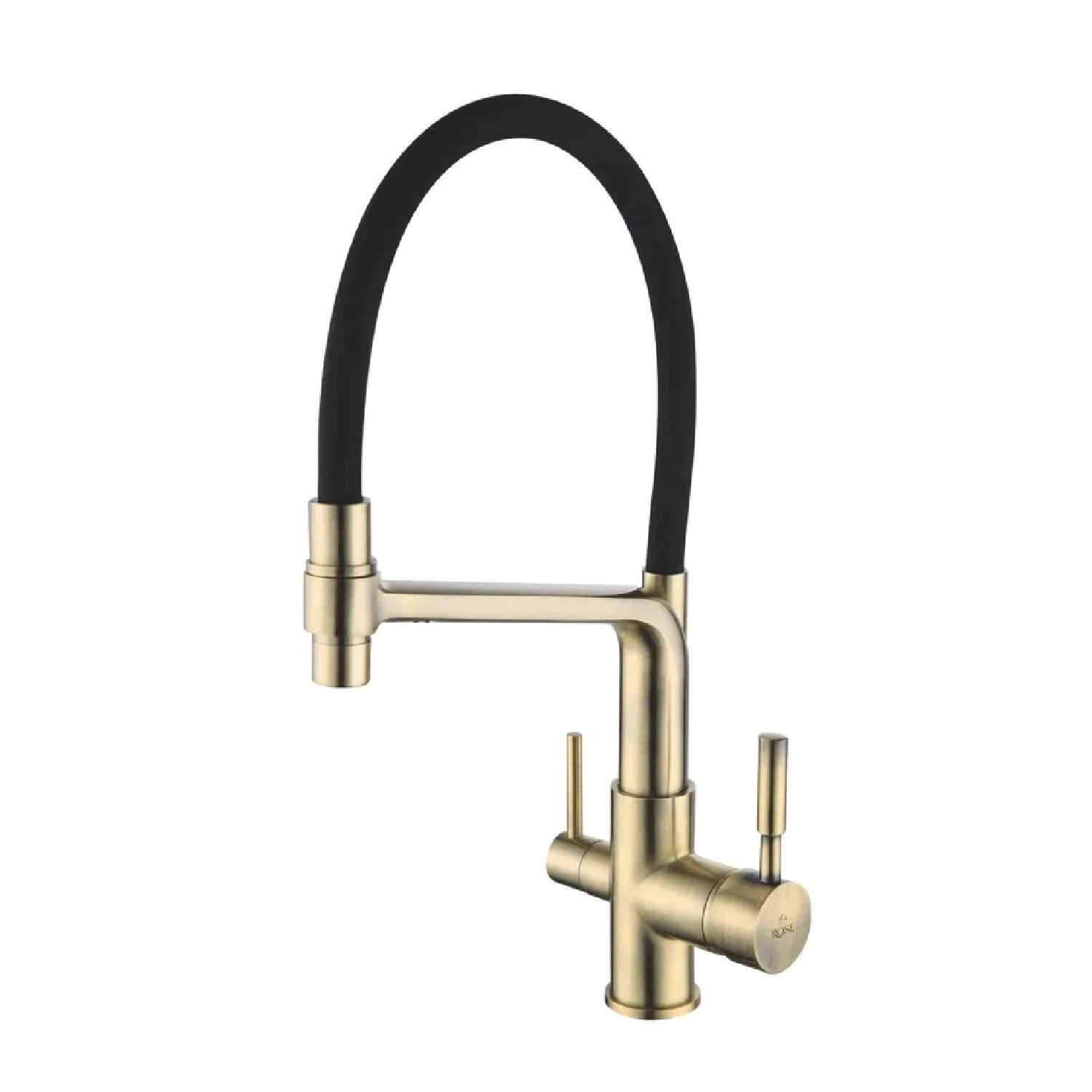Изображение товара Смеситель для кухни с гибким изливом Rose R658Q, бронза