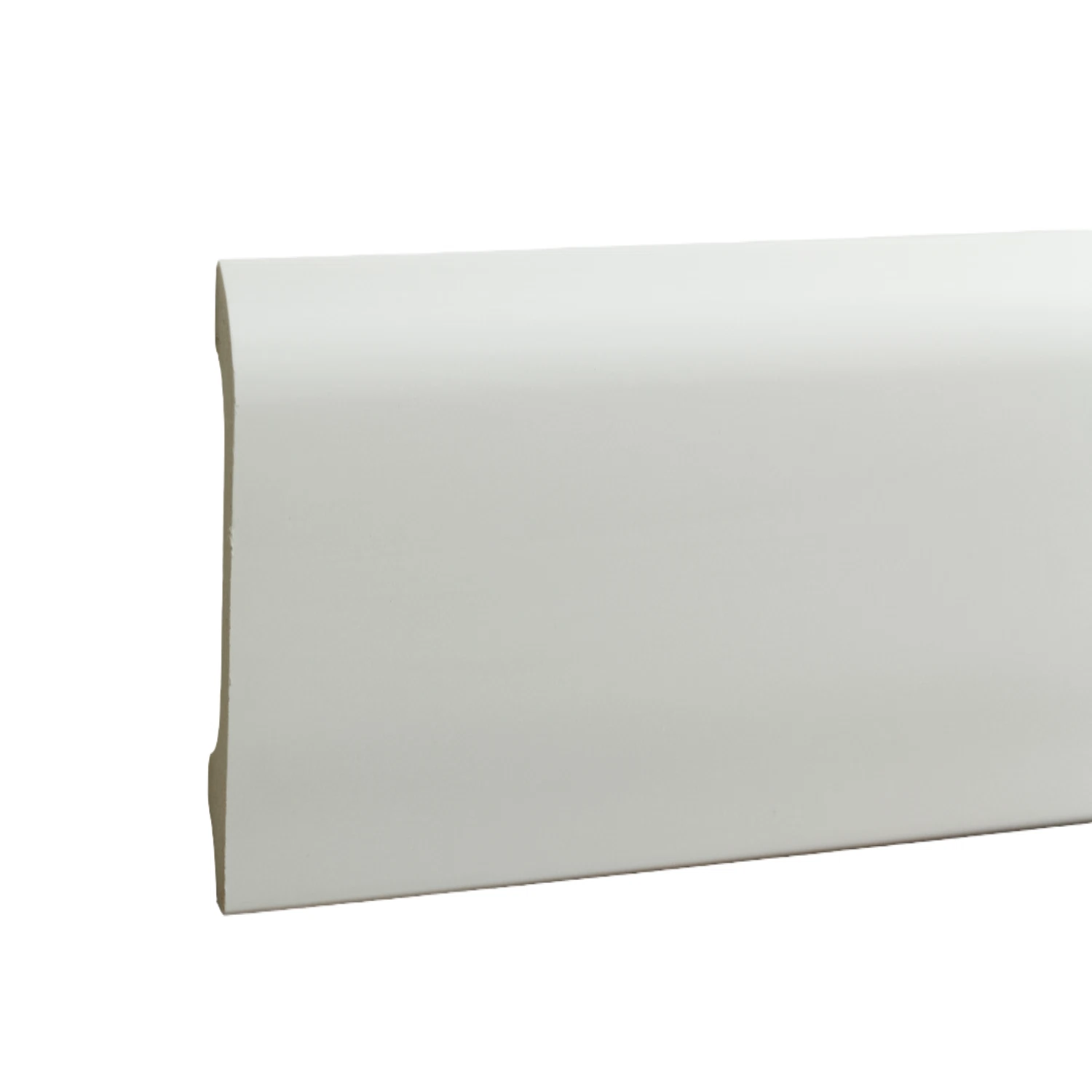 Изображение товара Плинтус дюрополимер Волшебная Палочка MSPOL 107 80*14*2000 мм Белый под покраску НФ-00001717