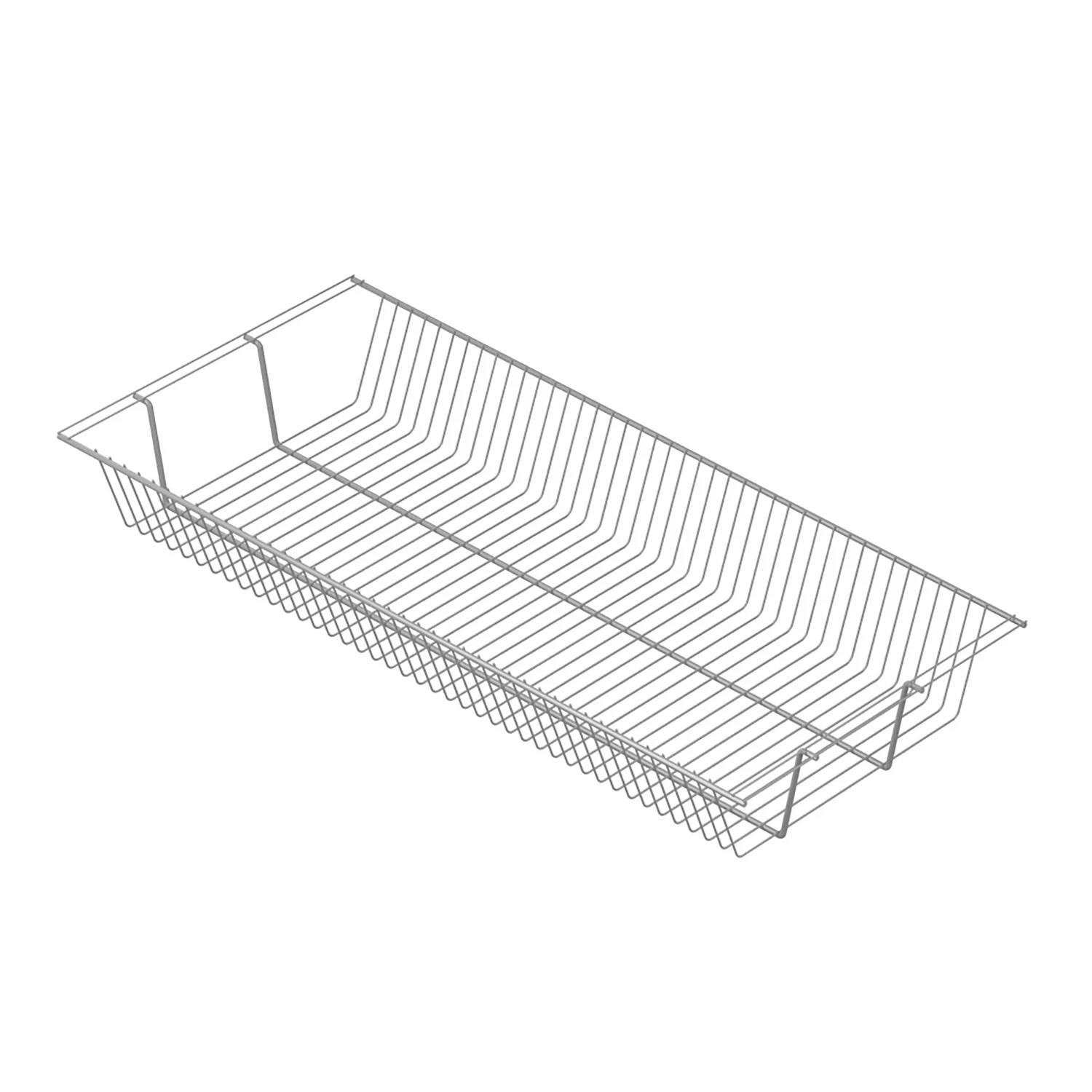 Изображение товара Полка-корзина Larvij 903x406x118 мм серый проволочный органайзер
