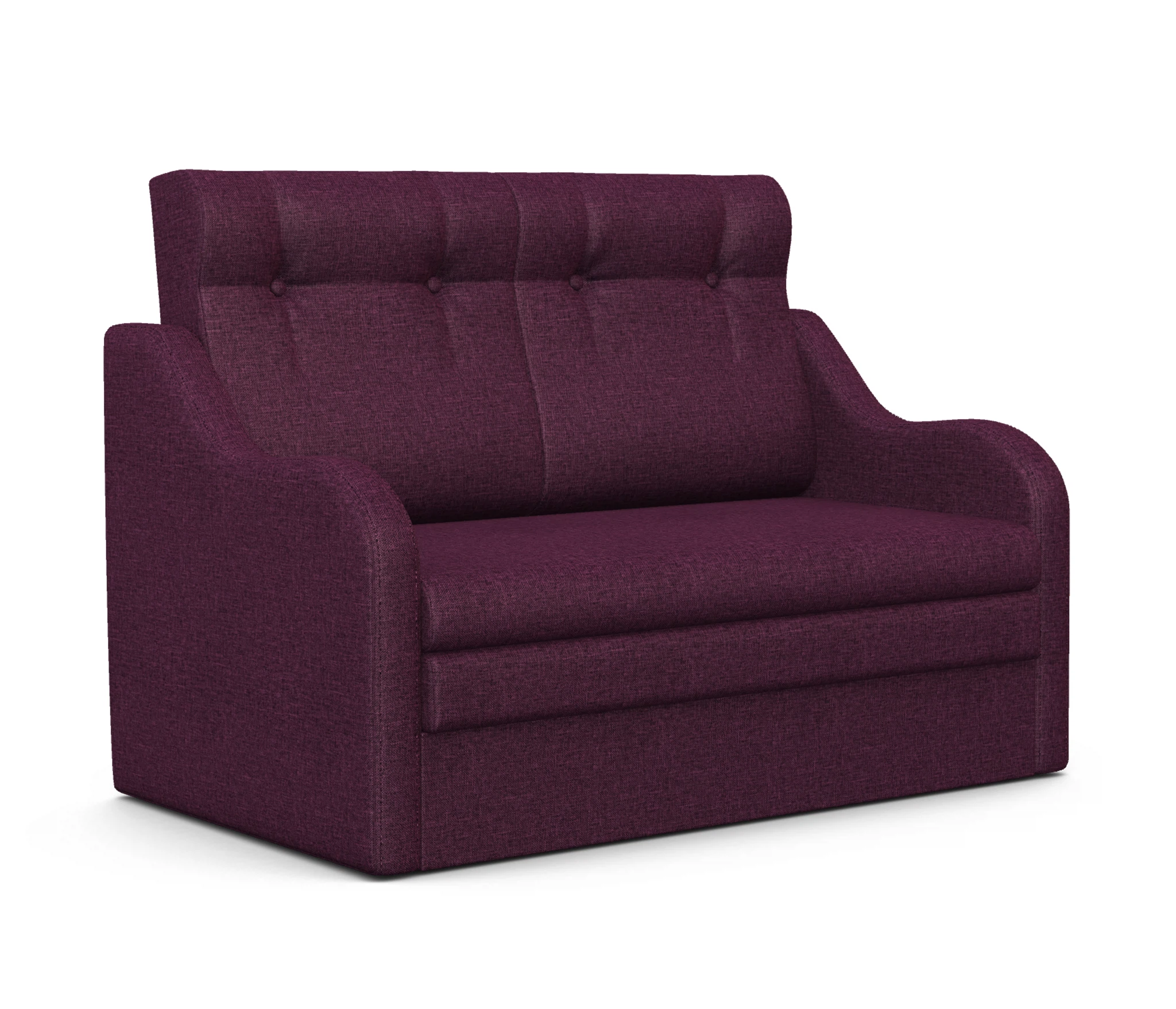 Изображение товара Диван-кровать Классика 2В в рогожке фиолетового цвета