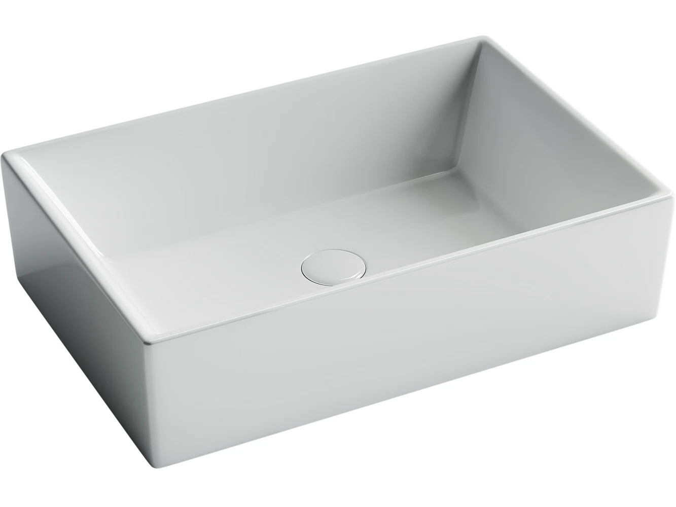 Изображение товара Умывальник накладной прямоугольный Element 590x390x160мм белый фарфор