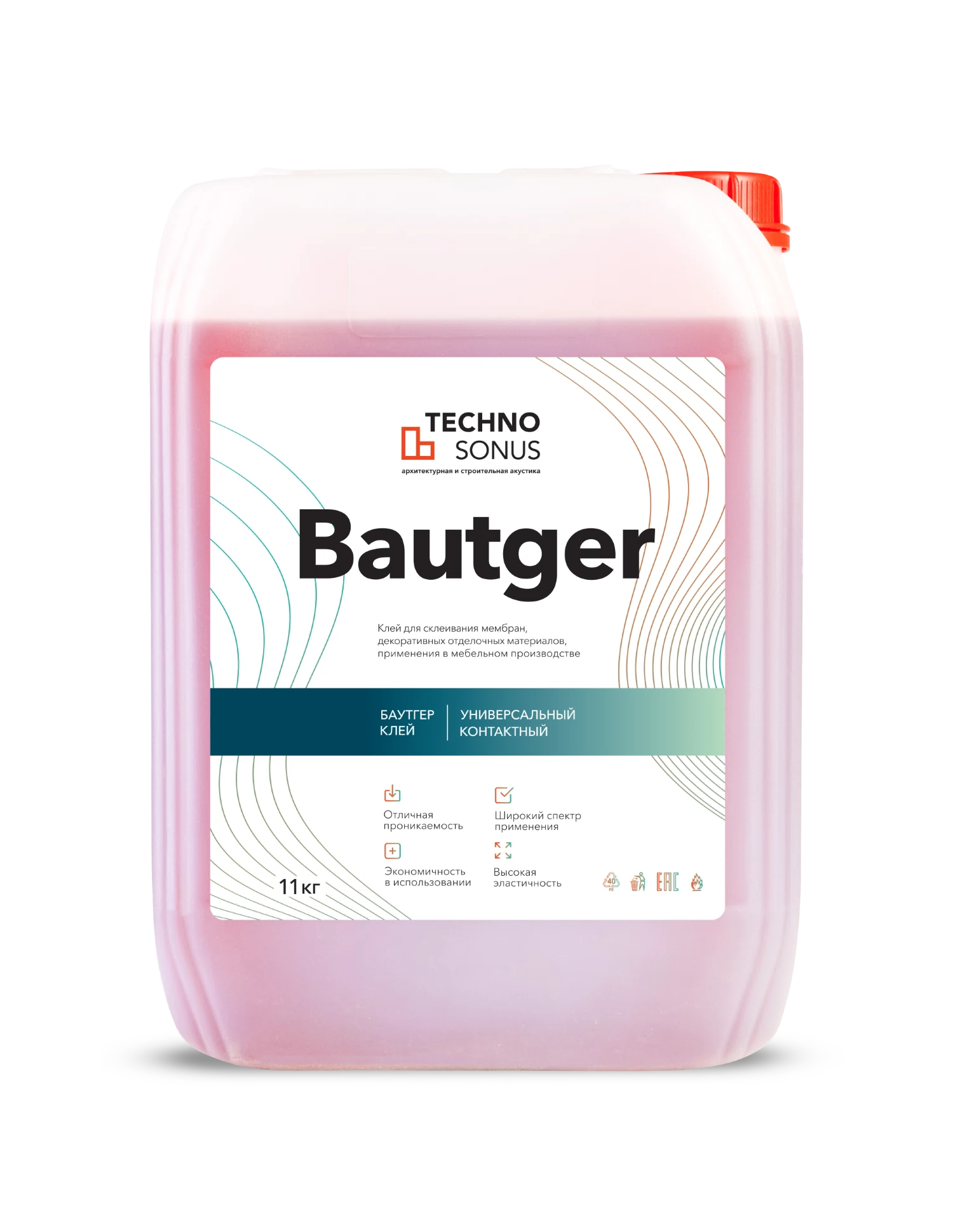 Изображение товара Универсальный клей Баутгер 10л для строительных отделочных работ