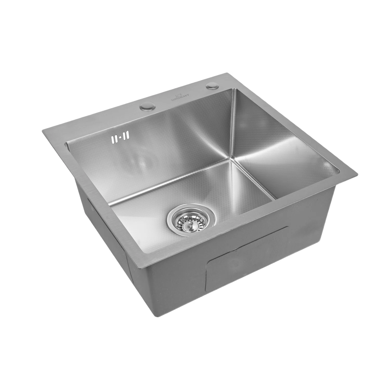 Изображение товара Кухонная мойка из нержавеющей стали 50х50 см с сифоном