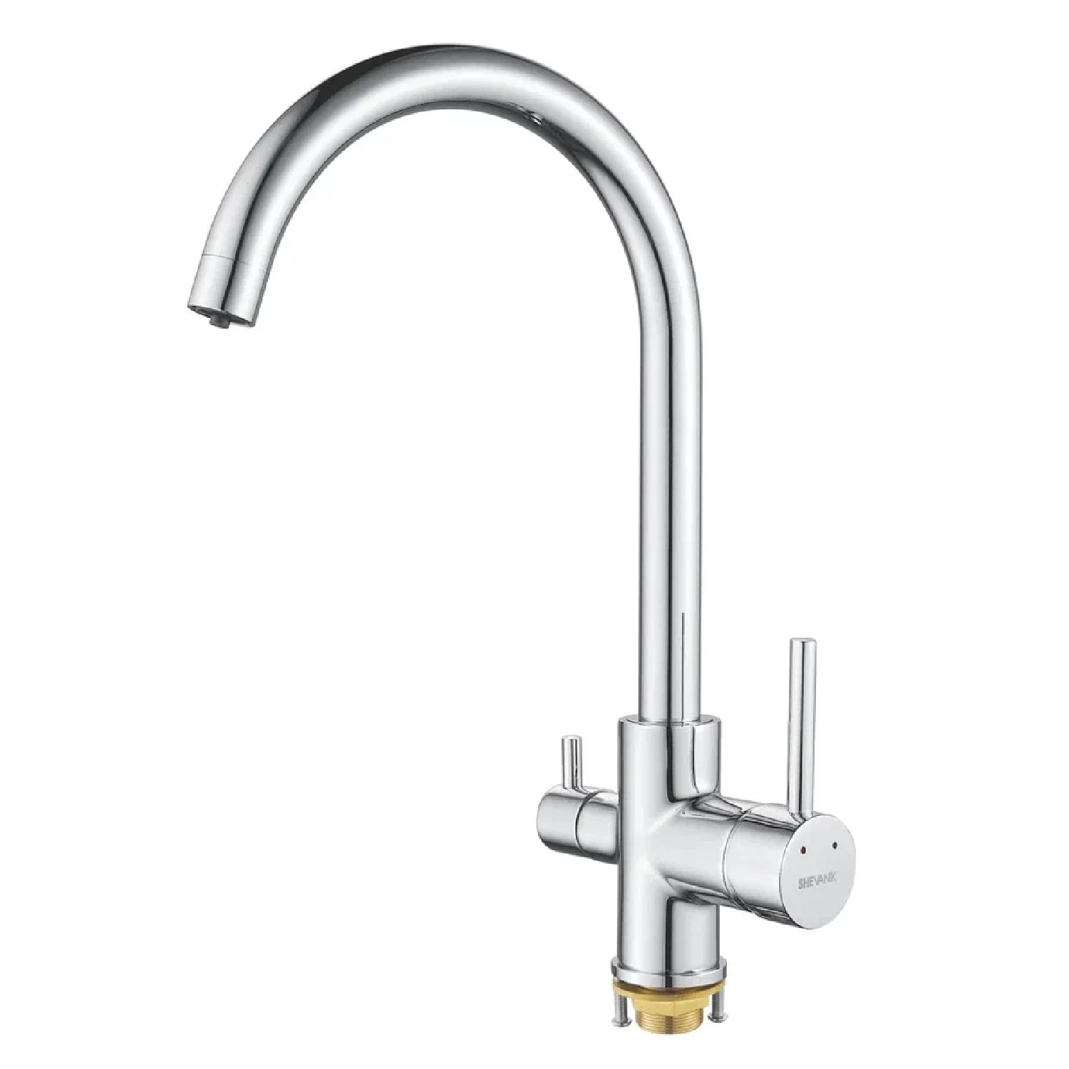 Изображение товара Смеситель для кухни с подключением фильтра Shevanik S128, хром