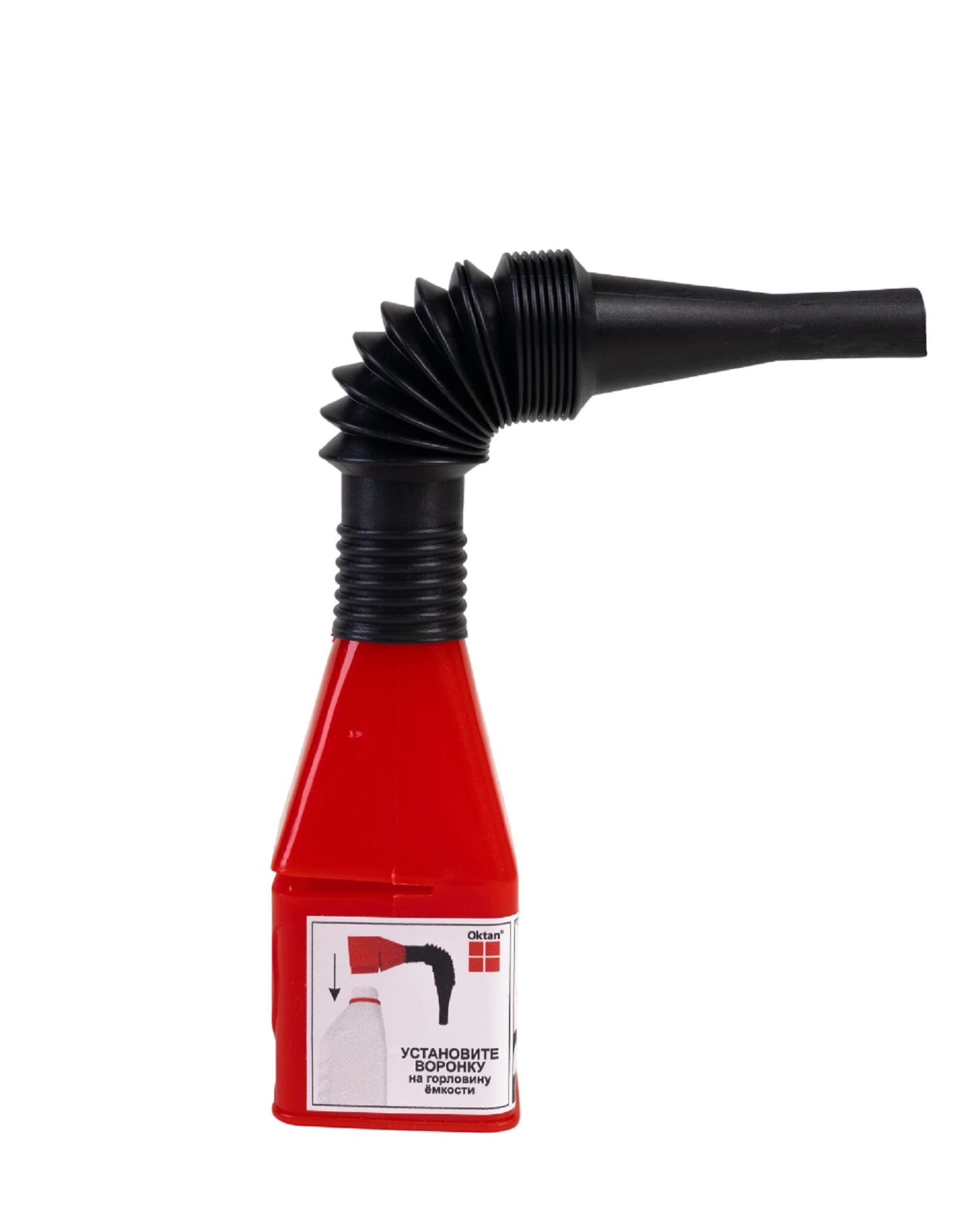 Изображение товара Воронка для технических жидкостей Oktan 45х45х100 мм гибкий наконечник