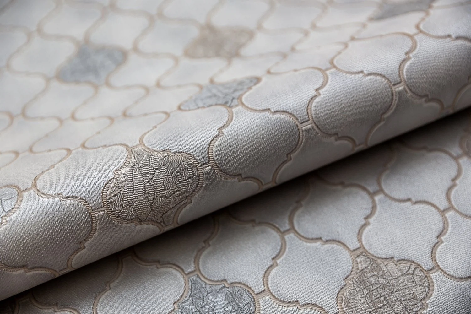Изображение товара Обои виниловые Kerama Marazzi  Арабески мотив, серый, арт. KM5203