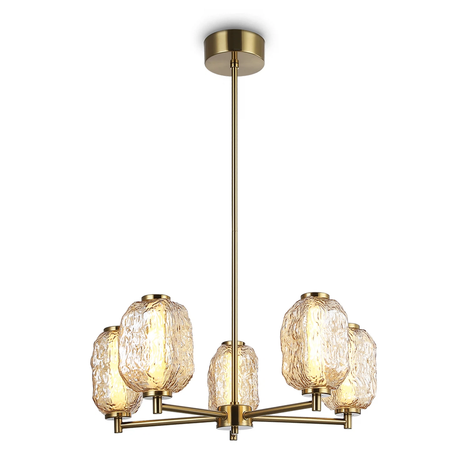 Изображение товара Светодиодная люстра на штанге LH30104/5 AMBRELLA LIGHT бронза янтарь 27W 3000K