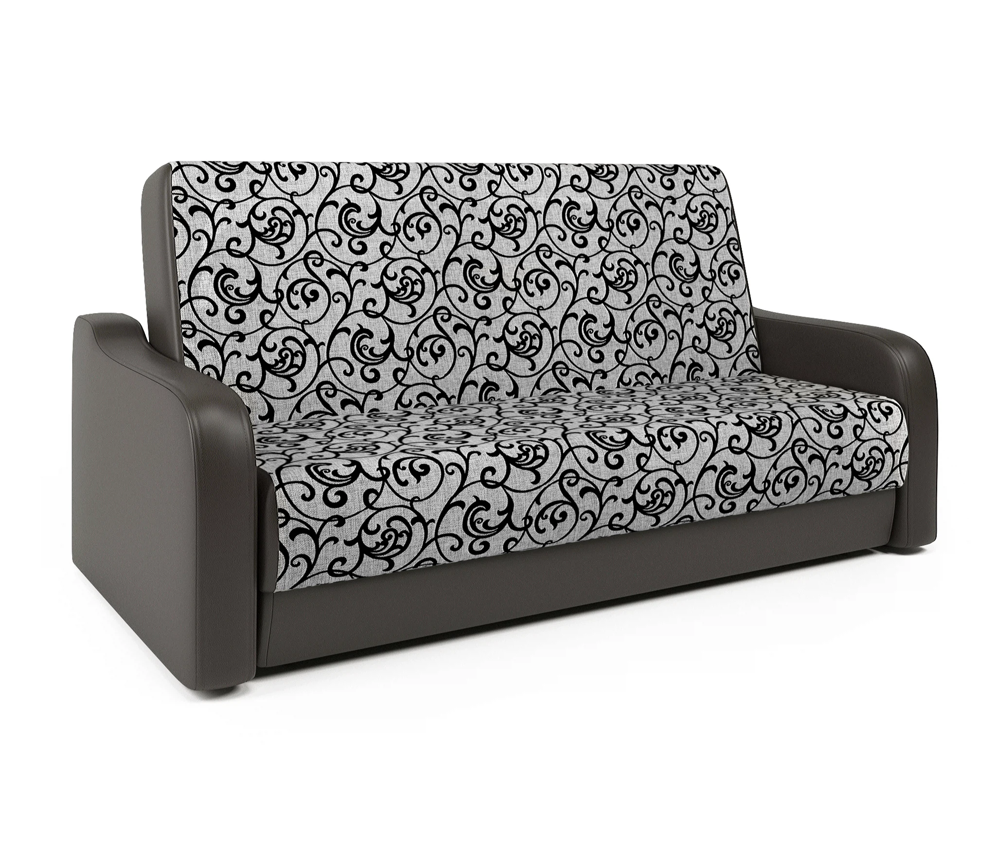 Изображение товара Диван-книжка Грант М из экокожи и шенилла, размеры 140х190 см