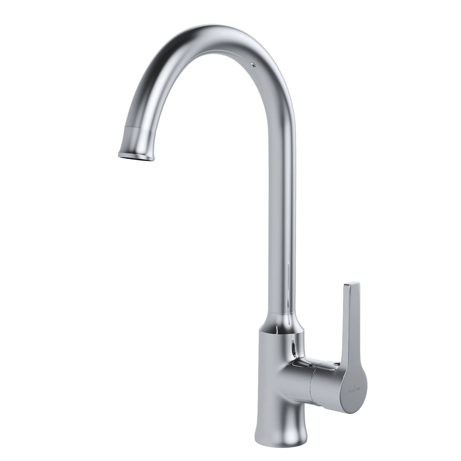 Изображение товара Смеситель для кухни Mixline ML22-032 Round с высоким изливом и боковой ручкой