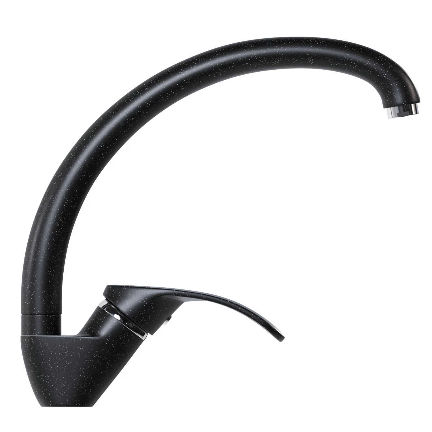Изображение товара Рычажный смеситель для кухни Mixline ML-GS02 (308) черный, длинный излив
