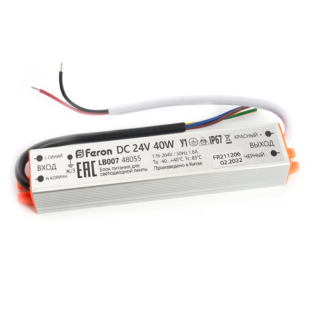 Изображение товара Трансформатор для светодиодных лент Feron 40W 24V компактный Изображение товара Трансформатор для светодиодных лент Feron 40W 24V компактный