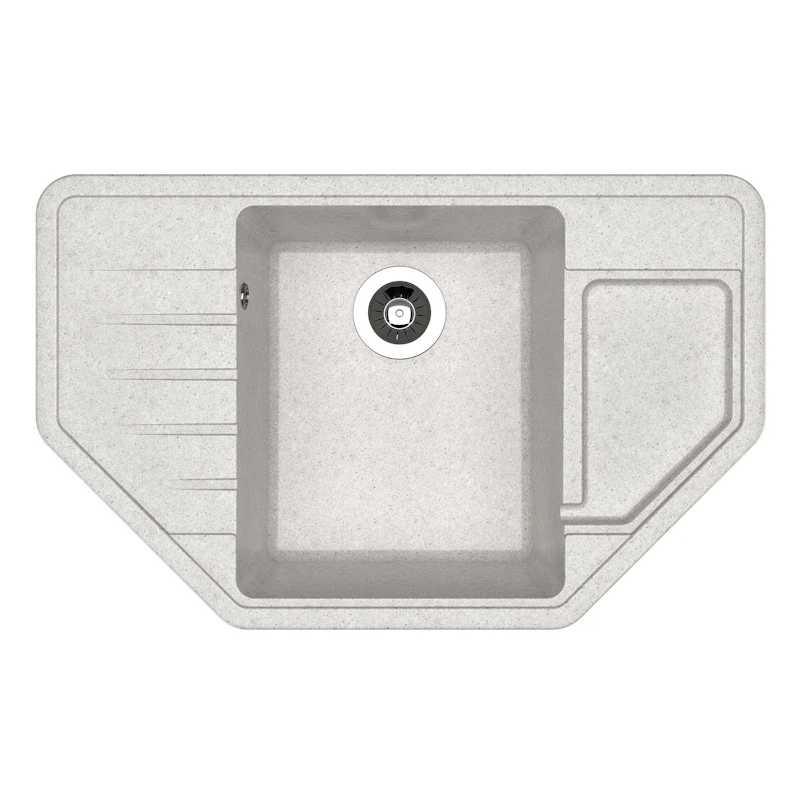 Изображение товара Кухонная мойка Dr. Gans РИО 25.080.C0800.408, серый, искусственный мрамор