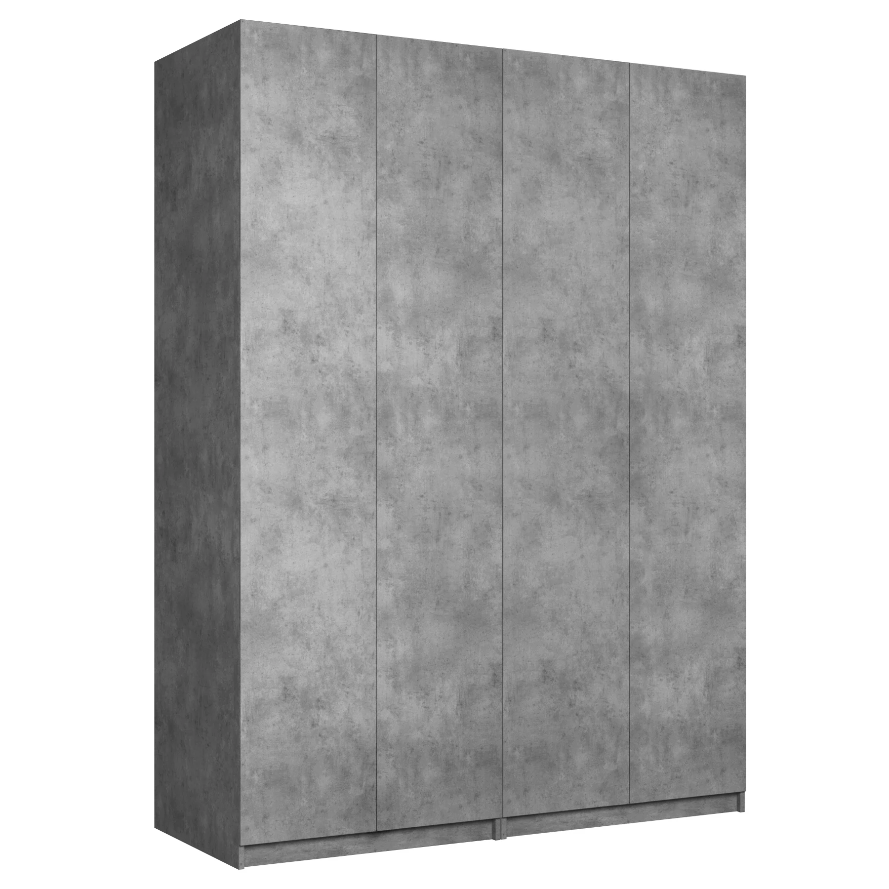 Изображение товара Распашной шкаф Локер 160x53x220 см из ЛДСП с ПВХ кромкой и алюминиевой ручкой