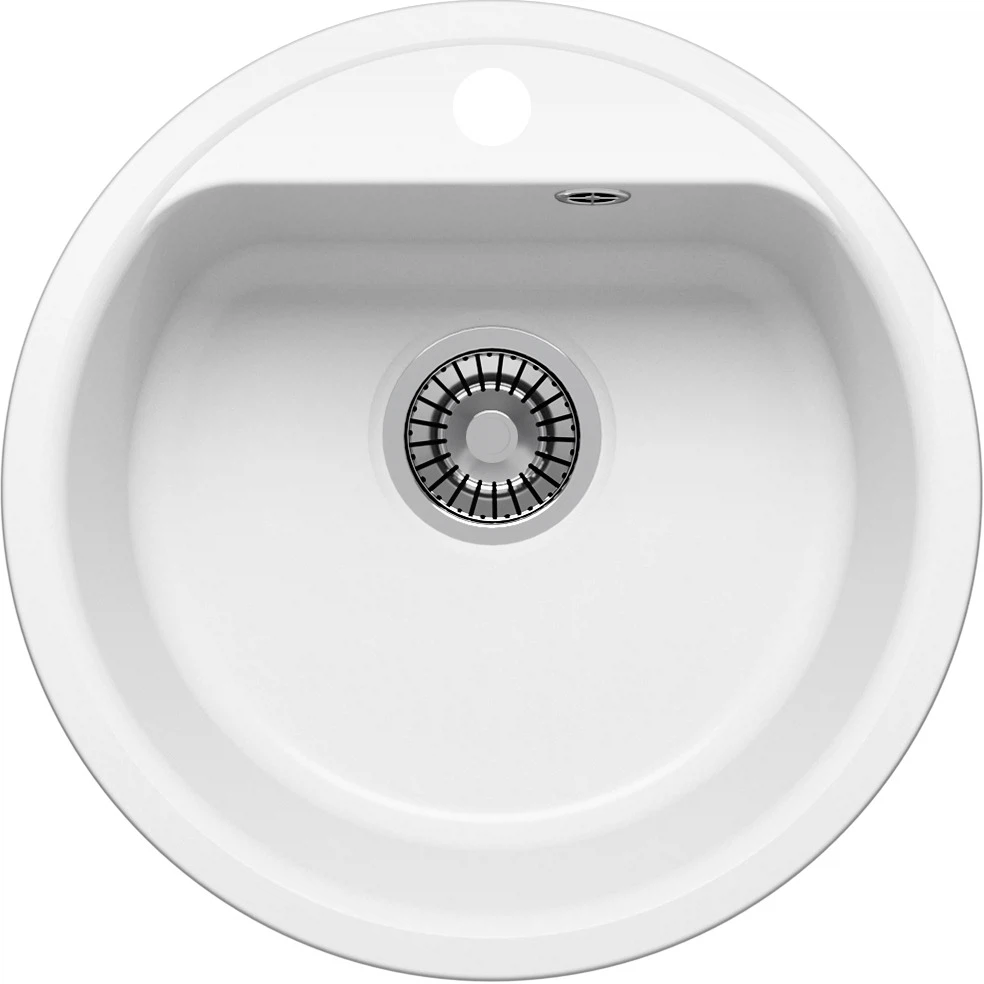 Изображение товара Кухонная мойка из искусственного камня Uperwood UPD-101, круглая, цвет туман