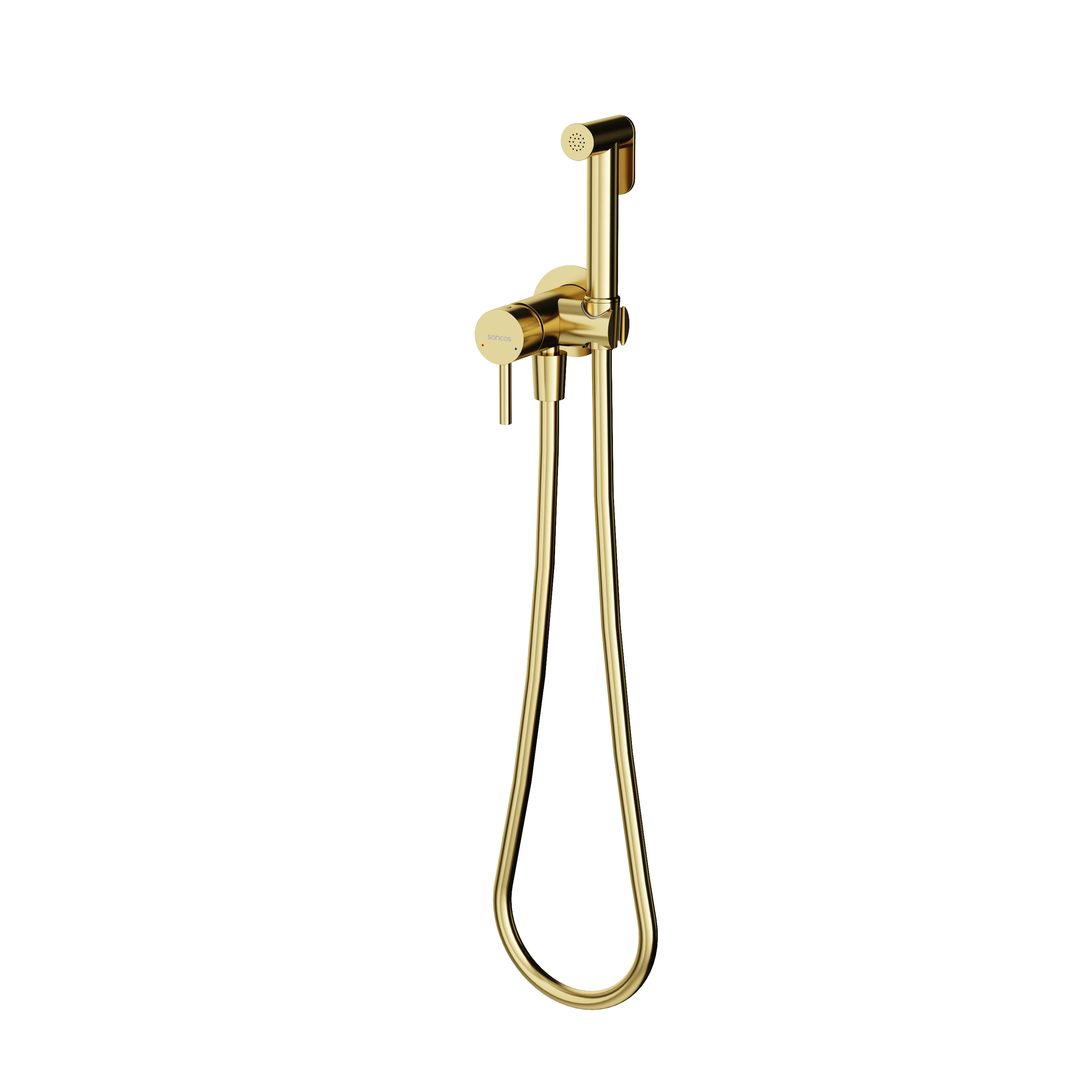 Изображение товара Гигиенический душ SANCOS Etna с смесителем, брашированное золото, арт. SC9033BG