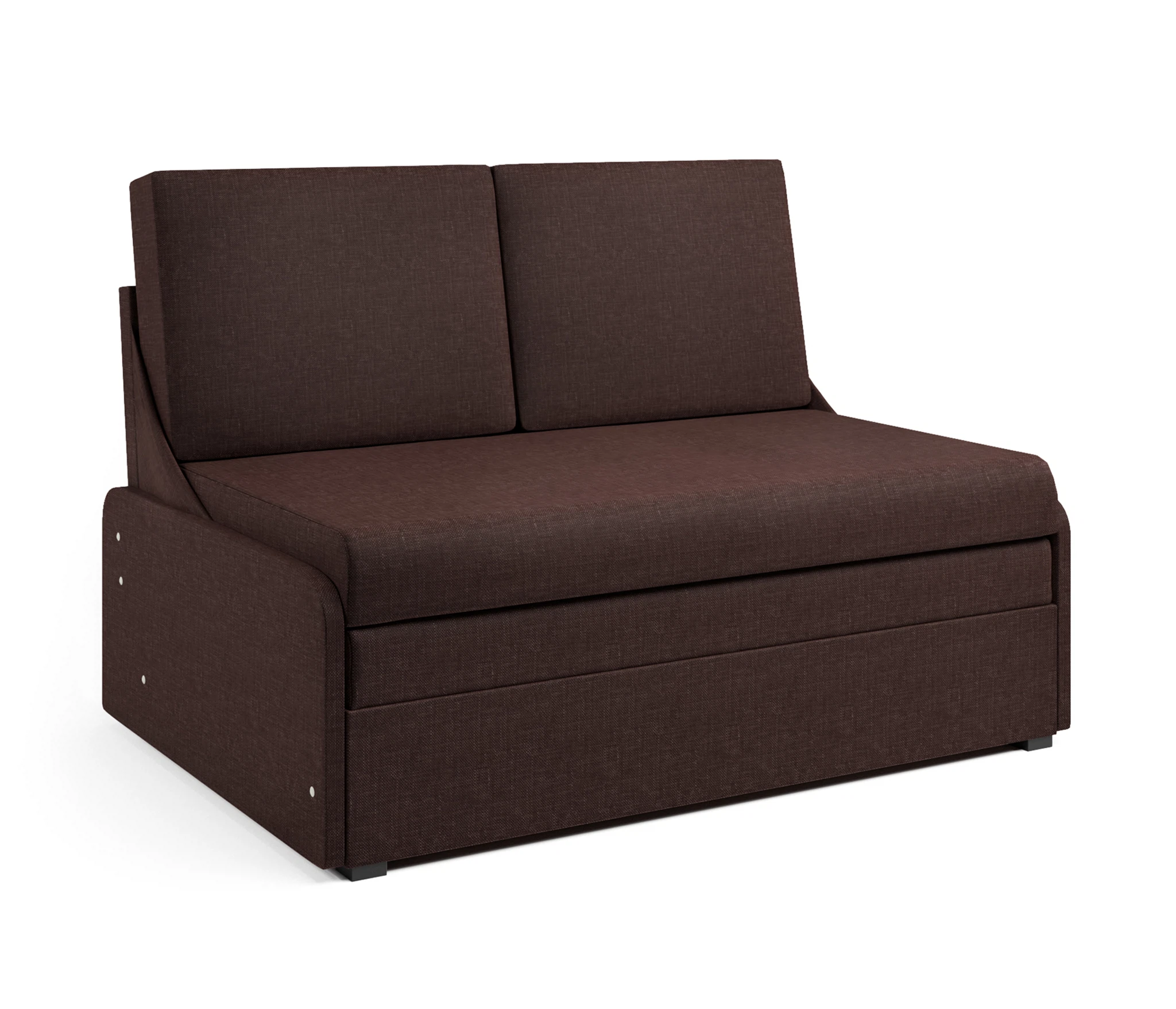 Изображение товара Диван кровать Уют-2 шоколад с механизмом французская раскладушка и ящиком для белья