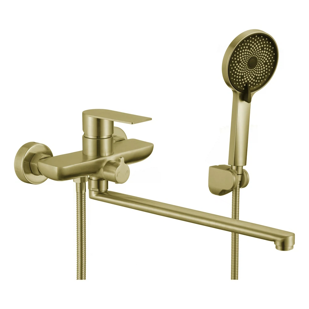 Изображение товара Смеситель FS8824C матовое золото, 35 см излив, керамический картридж