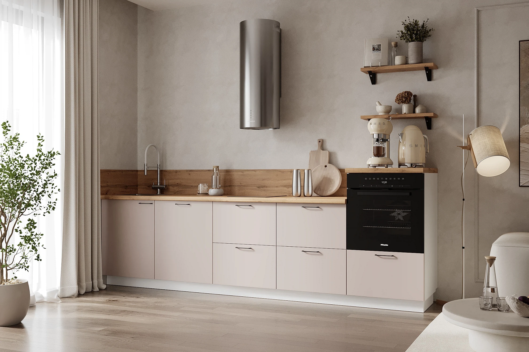 Изображение товара Кухня Арника Мебель Лизет Магнолия 60x300x240 см