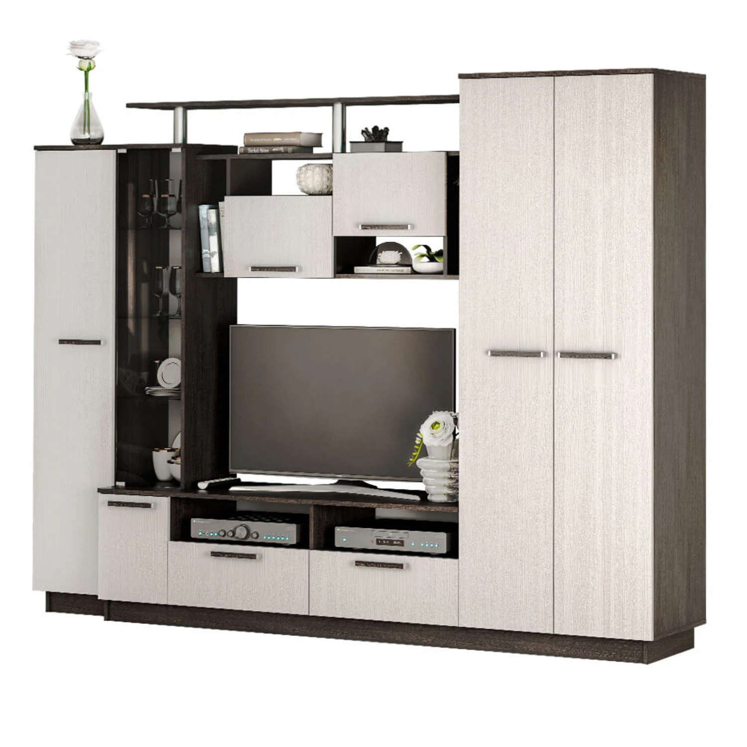 Изображение товара Стенка в гостиную Вега в цвете Венге, Лоредо